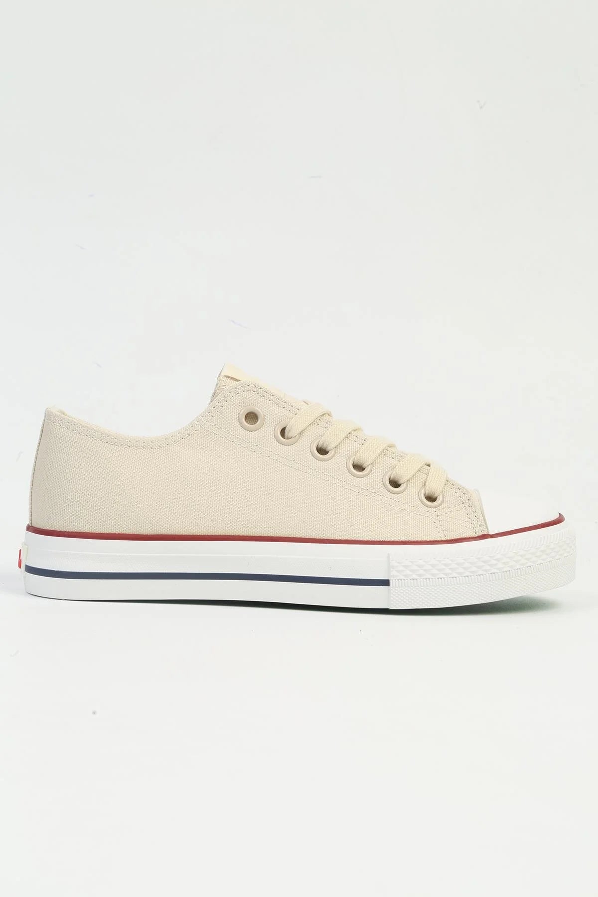 Bağcıklı Suni Deri Sneakers - Görsel 2