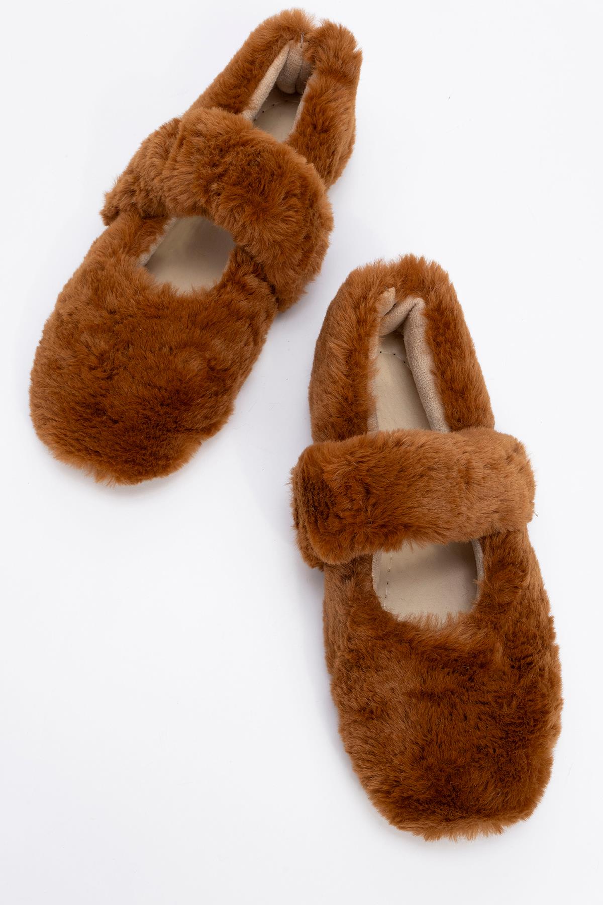 Kadın Kürklü Cırtlı Ev Babeti TABA - Görsel 4