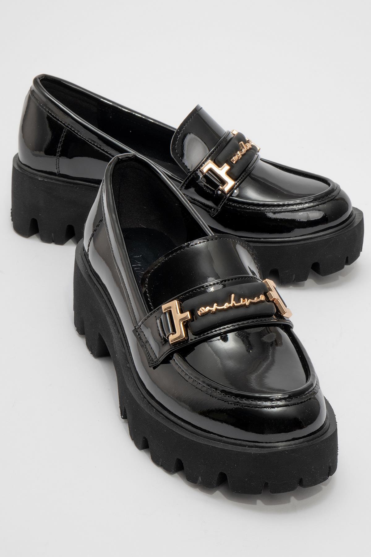 Kadın Tokalı Günlük Ayakkabı SİYAH RUGAN - Görsel 2