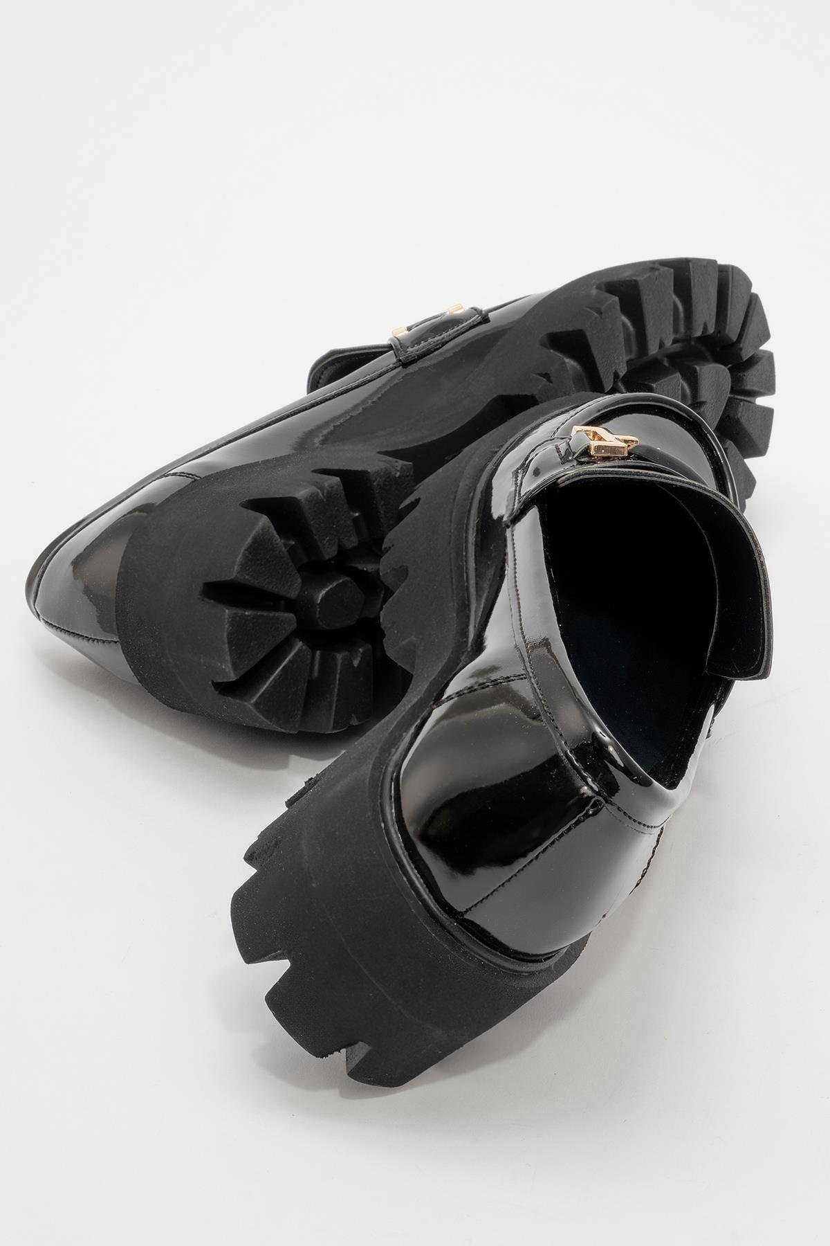 Kadın Tokalı Günlük Ayakkabı SİYAH RUGAN - Görsel 5