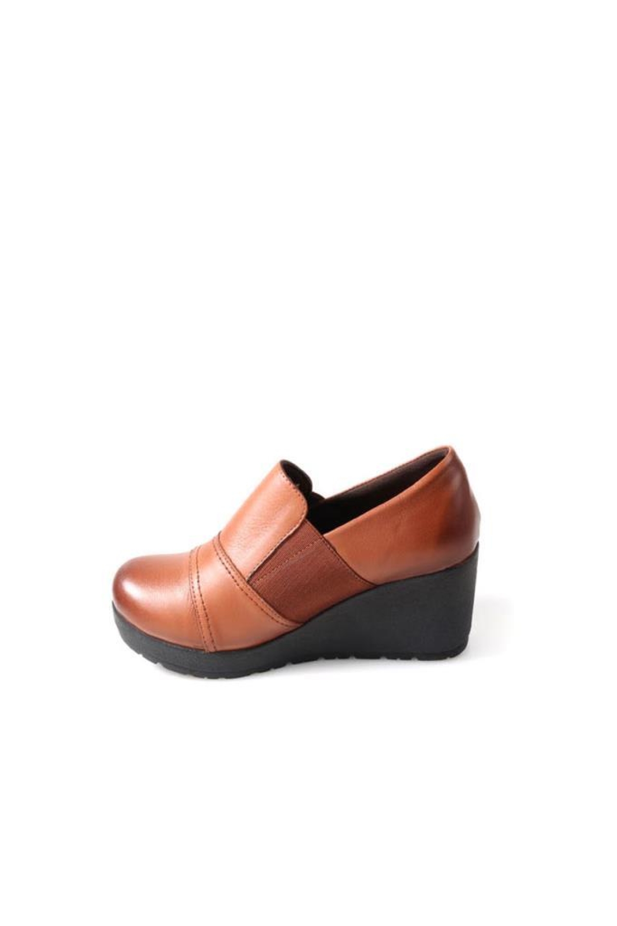 Ahd 5035 Hakiki Deri Dolgu Topuk Kadın Günlük Ayakkabı - Görsel 4