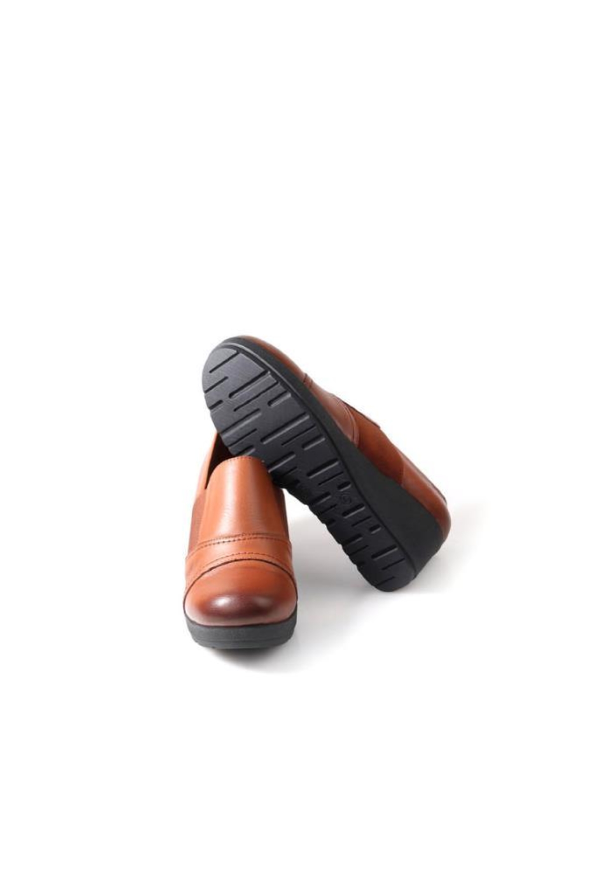Ahd 5035 Hakiki Deri Dolgu Topuk Kadın Günlük Ayakkabı - Görsel 7