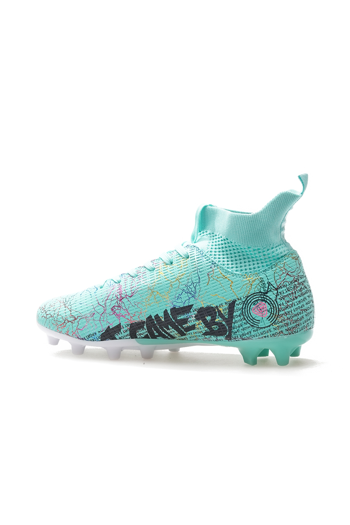 Erkek Krampon Futbol Ayakkabısı (36-39) 24k Gk-242-136 G Mint Beyaz - Görsel 4