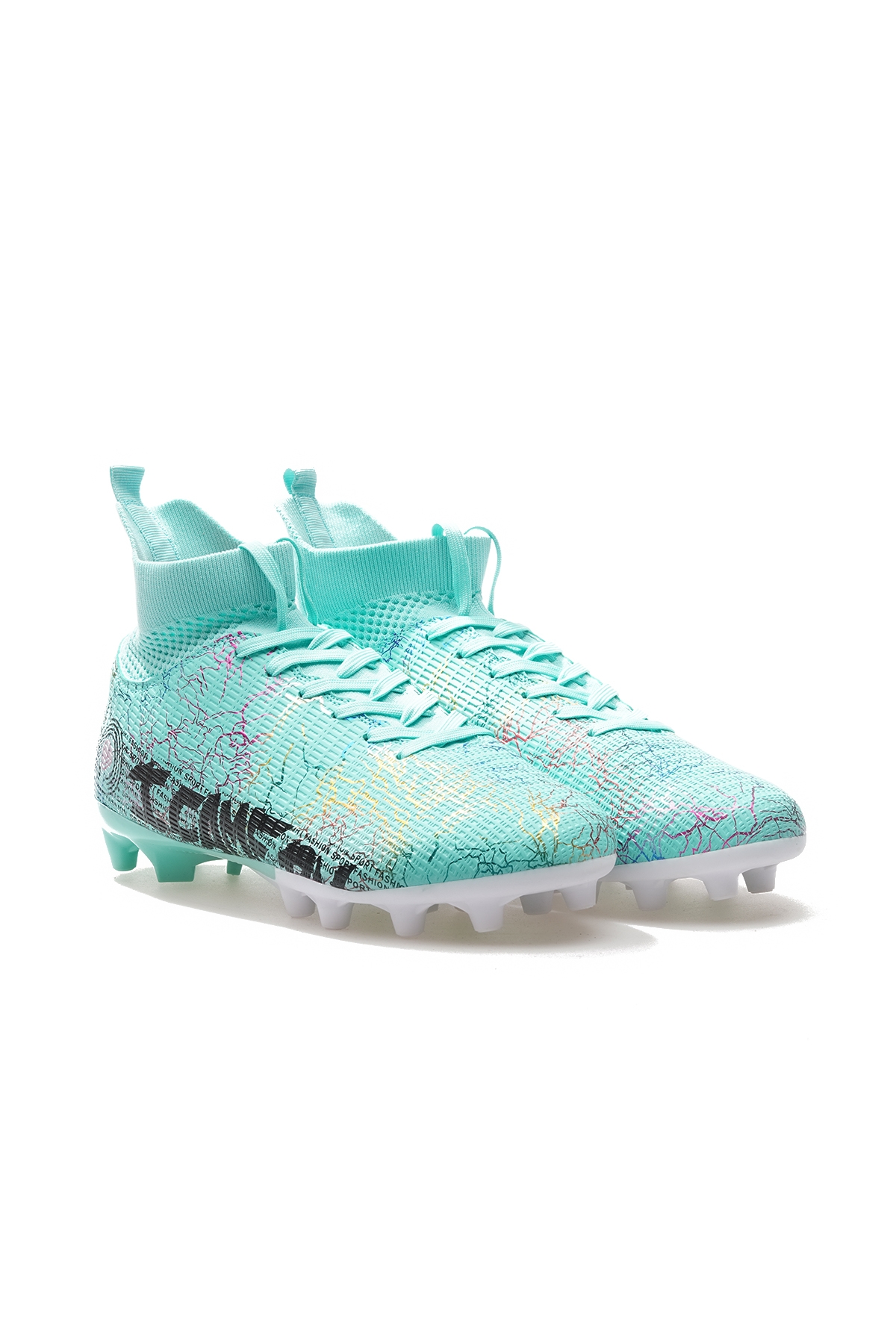 Erkek Krampon Futbol Ayakkabısı (36-39) 24k Gk-242-136 G Mint Beyaz - Görsel 6