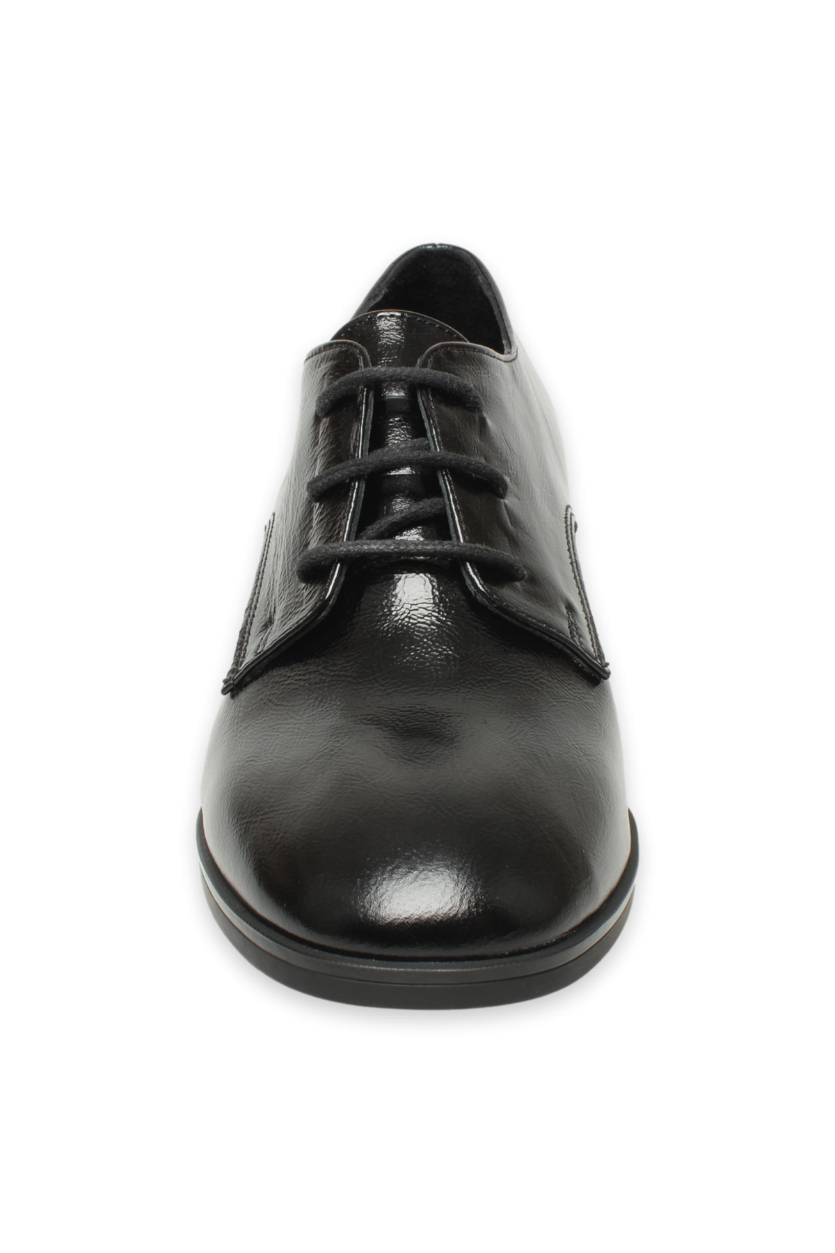 D24Ka-35 Günlük Siyah Rugan Kadın Ayakkabı - Görsel 4