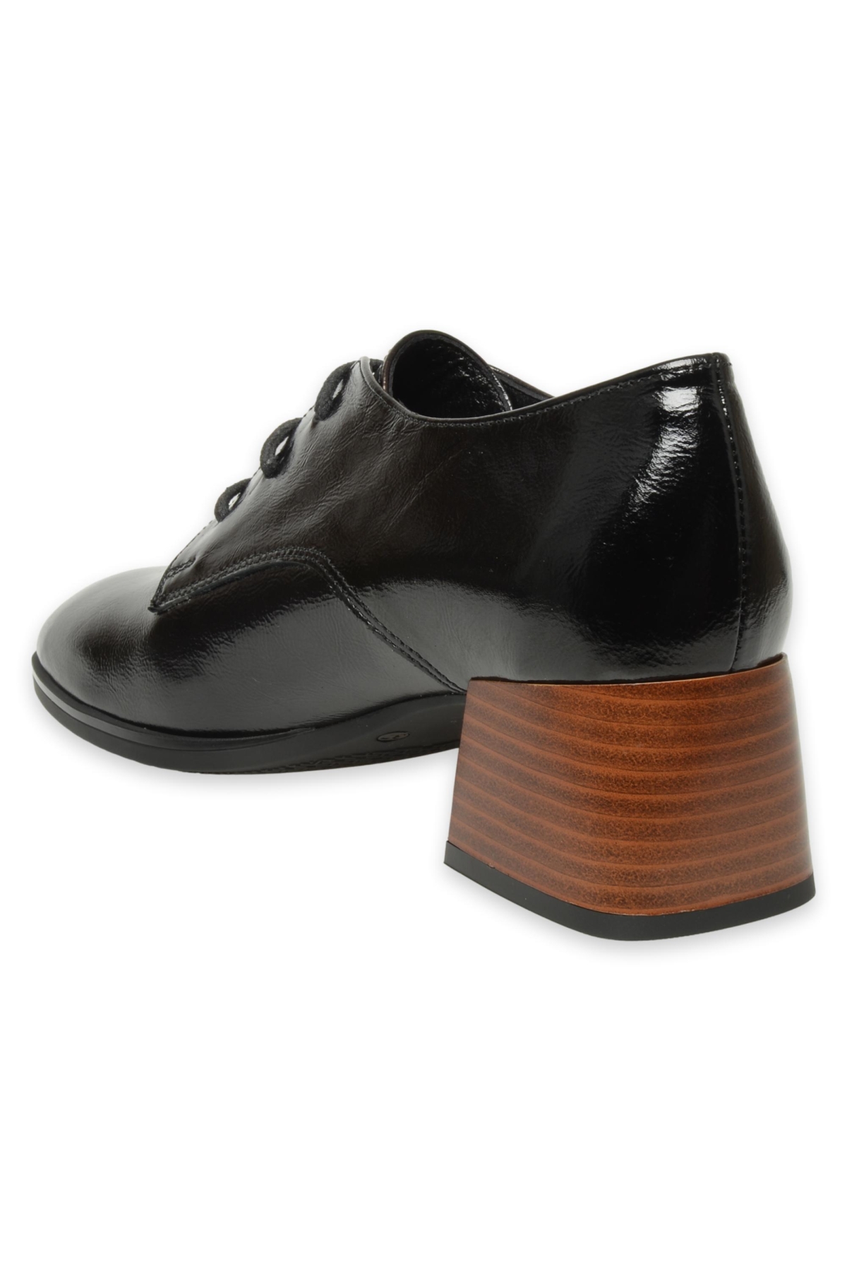 D24Ka-35 Günlük Siyah Rugan Kadın Ayakkabı - Görsel 5