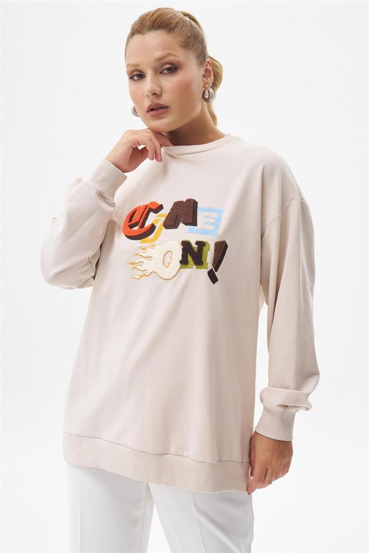 270074 Kadın Come On Punch Sweatshirt