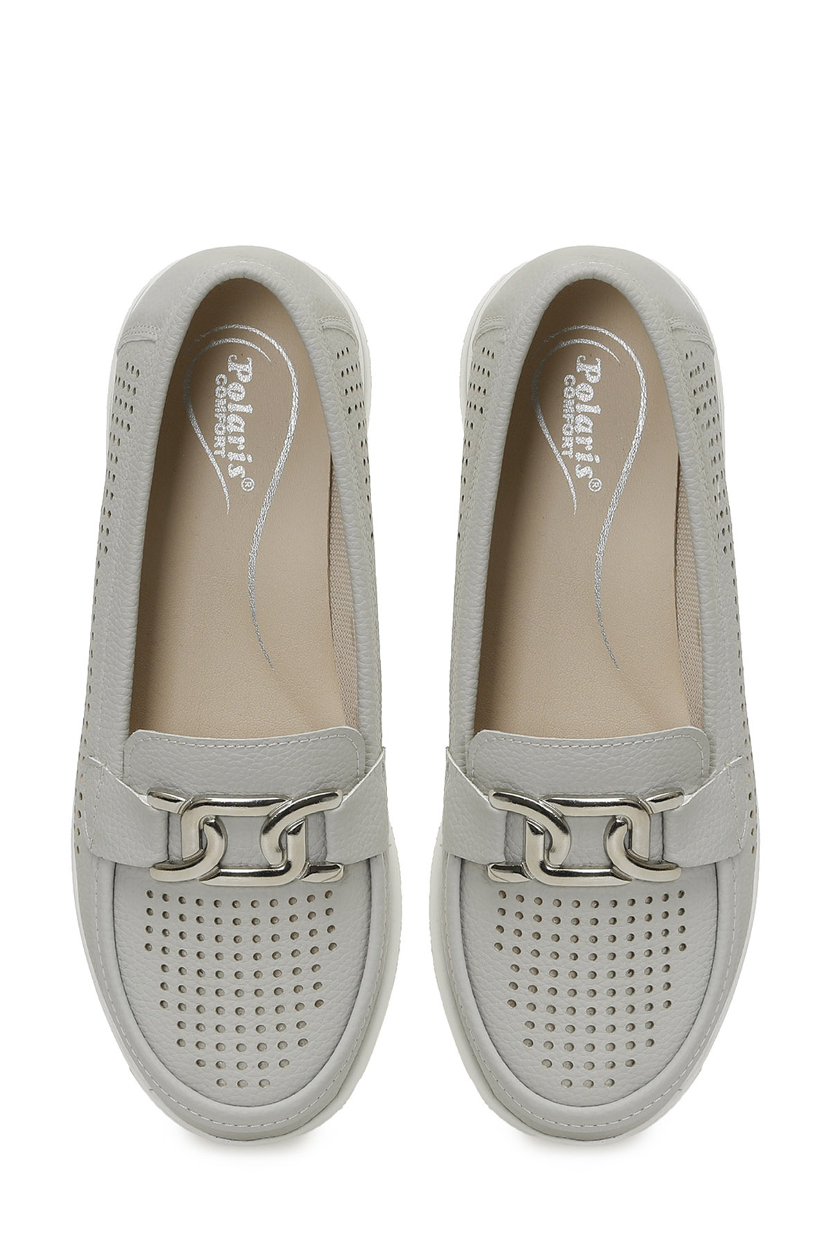 166019.Z5FX GRI Kadın Loafer - Görsel 5