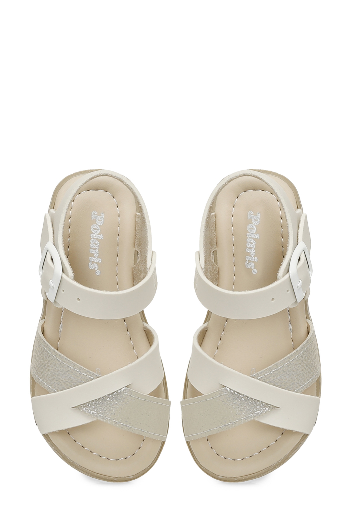 KLAS S.B5FX Krem Kız Çocuk Sandalet - Görsel 5
