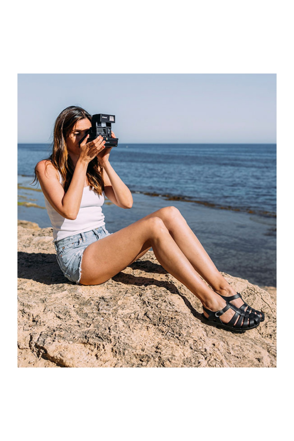 Biarritz Mate Kadın Siyah Sandalet - Görsel 5