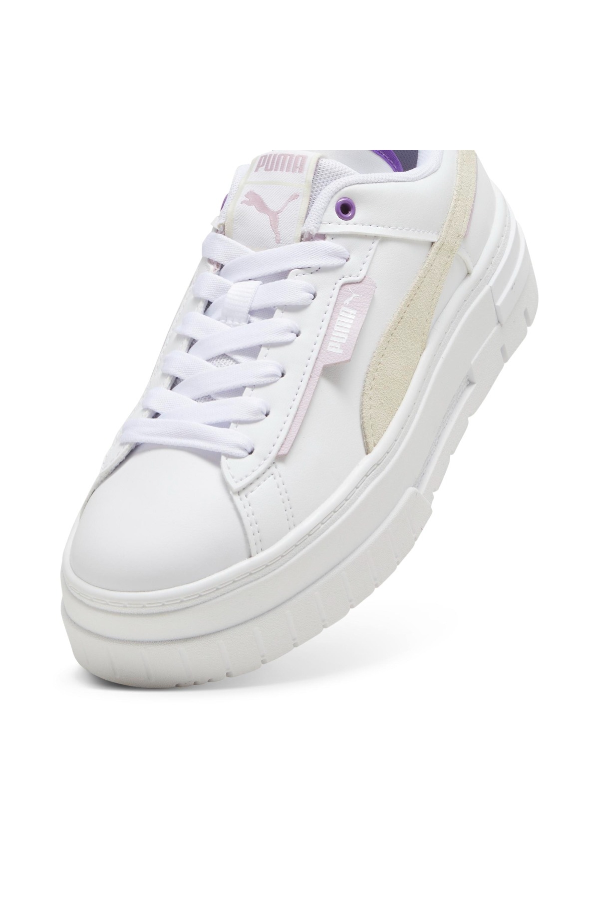 Mayze Crashed Kadın Beyaz Sneaker - Görsel 5