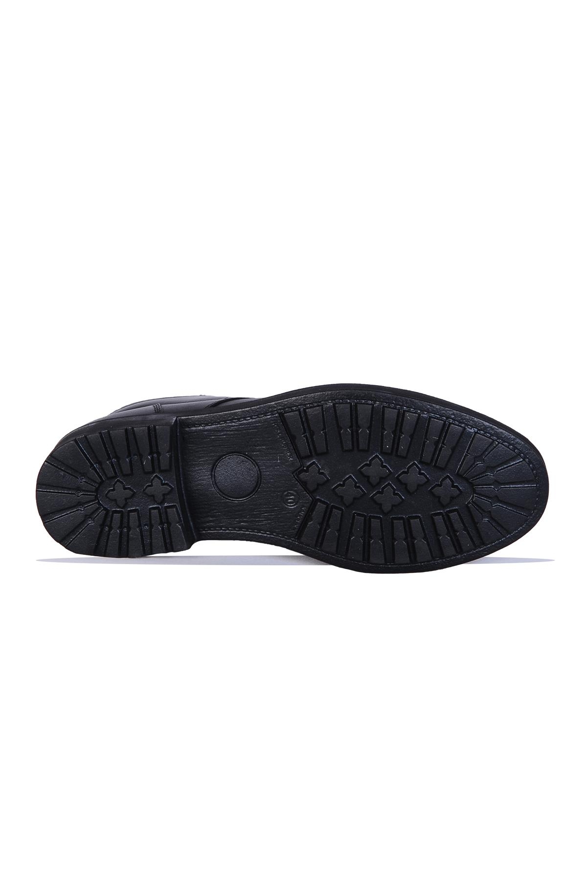 Crısso B481 Siyah Kauçuk %100 Deri Erkek Bot Ayakkabı - Görsel 4
