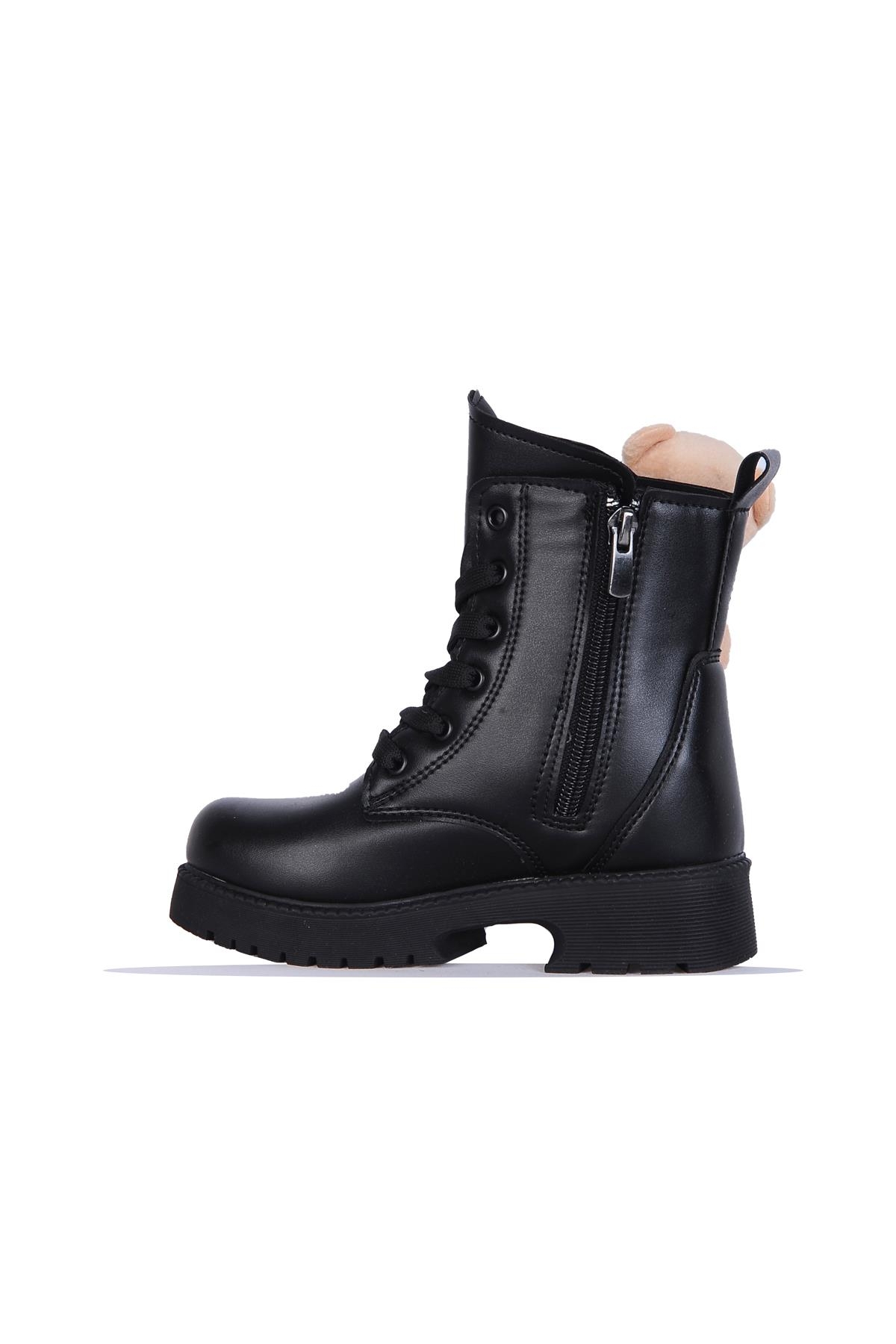 Twingo 2150 Siyah Nova Ayıcıklı Kız Çocuk Kürklü Bot - Görsel 3