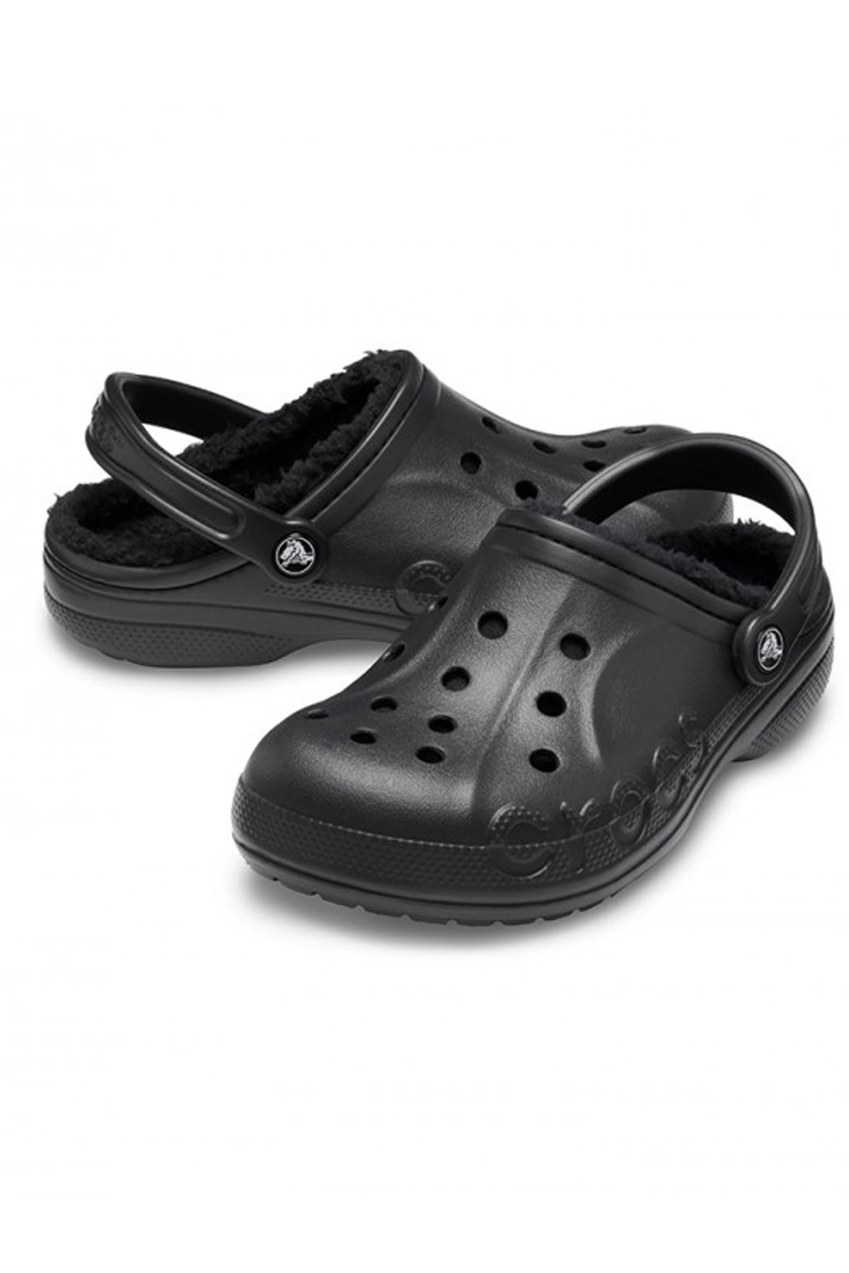 Crocs Crocs Siyah Baya Lined Clog Unisex Sandalet 205969-001 Sandalet & Terlik | Flo Siyah - 4. görsel