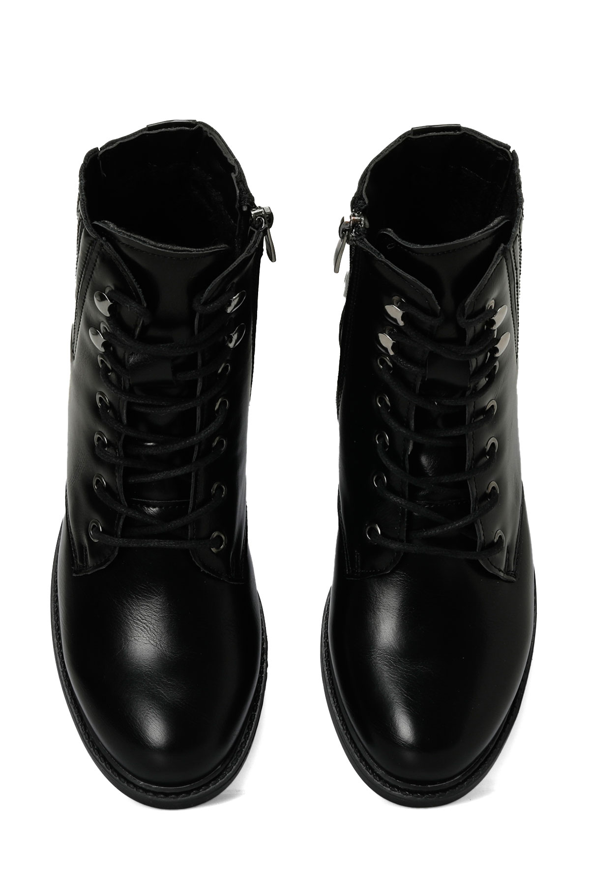 Polaris 324075.Z 4PR Siyah Kadın Düz Bot - Görsel 5