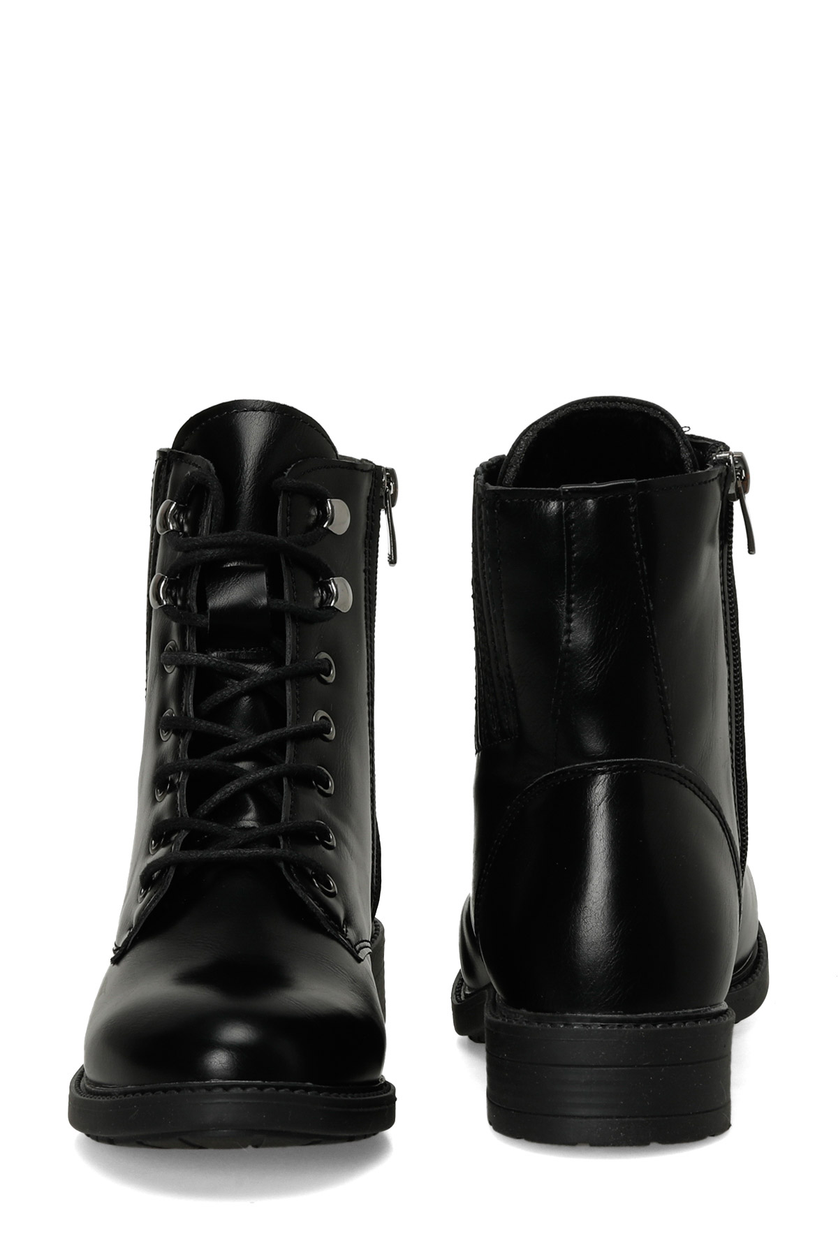 Polaris 324075.Z 4PR Siyah Kadın Düz Bot - Görsel 6