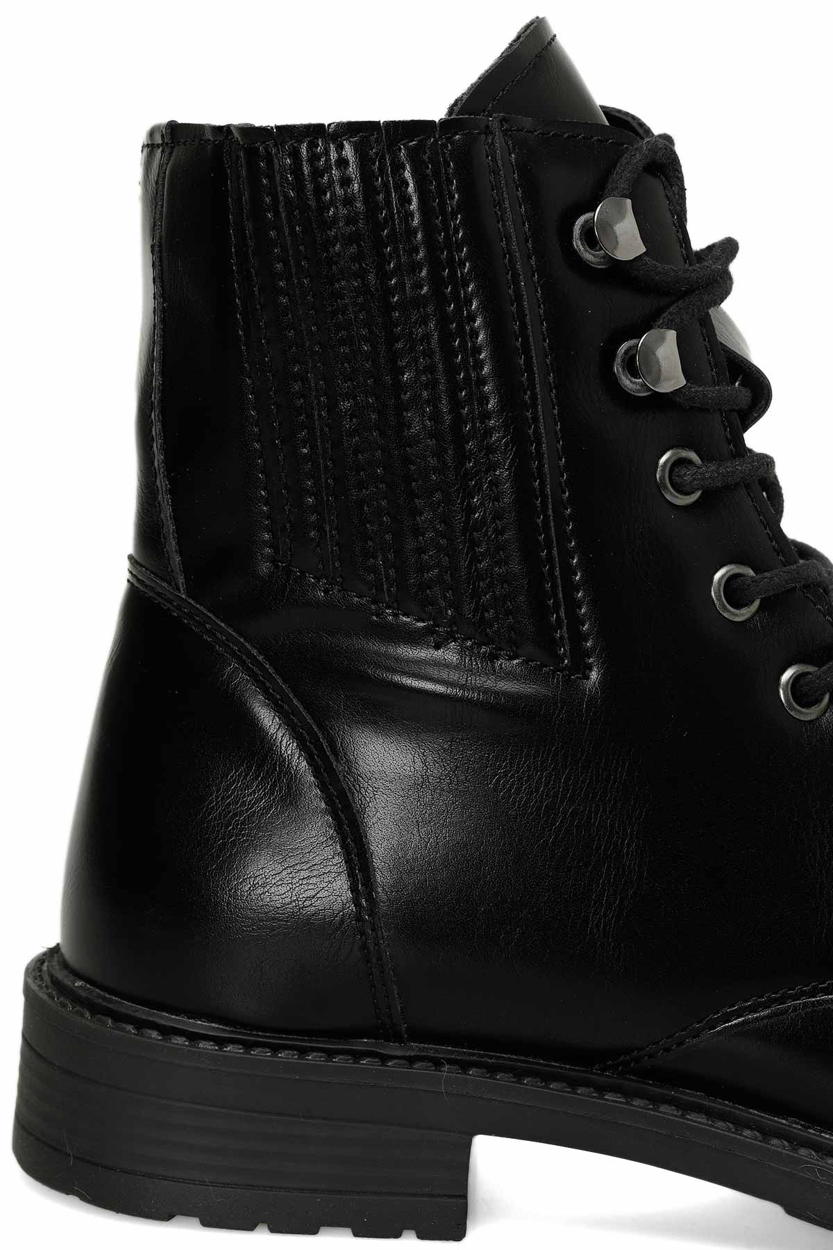 Polaris 324075.Z 4PR Siyah Kadın Düz Bot - Görsel 8