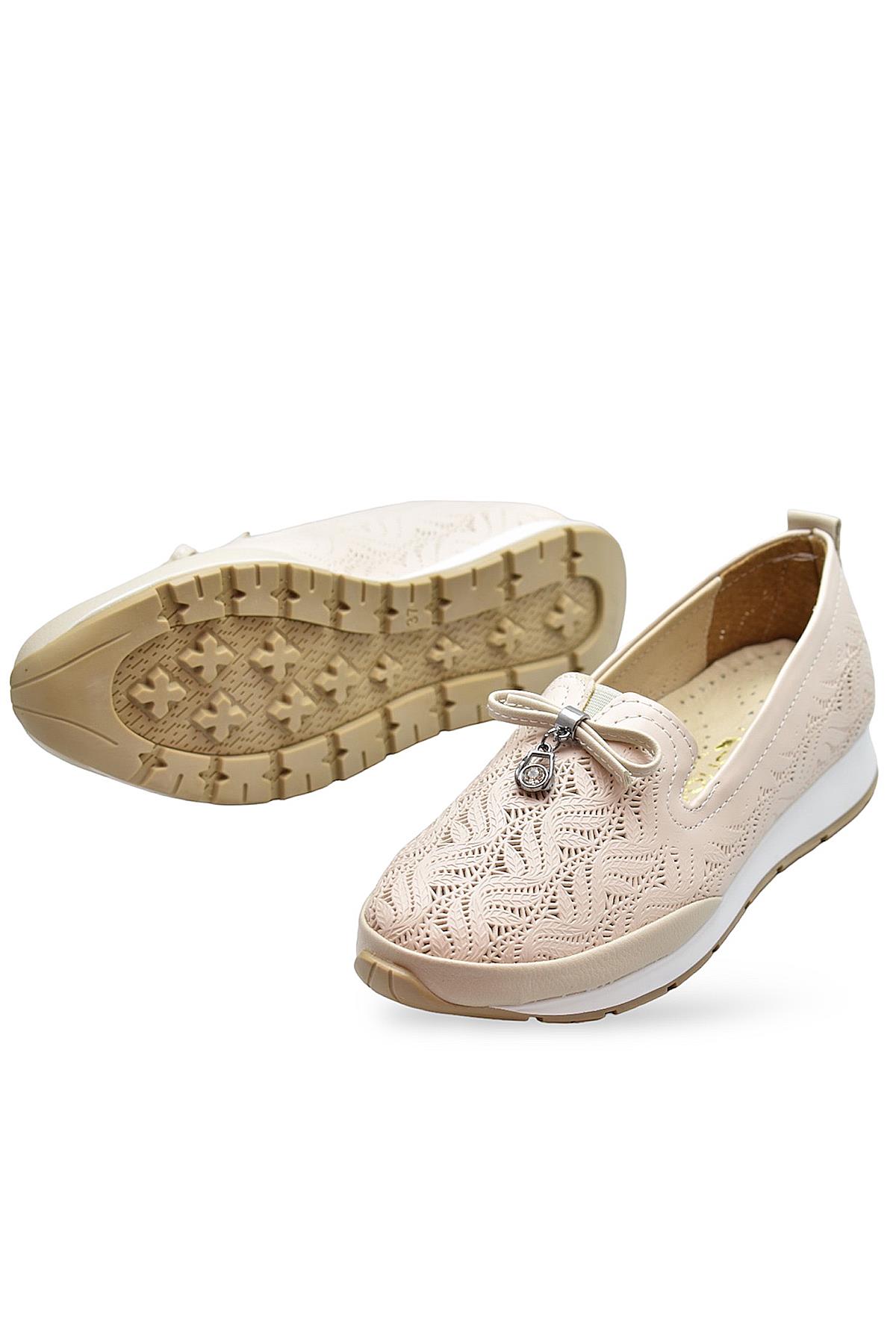 230E Rahat Ortopedik Taban Günlük Kadın Ayakkabı Babet Kadın Yazlık Ayakkabı - Görsel 5