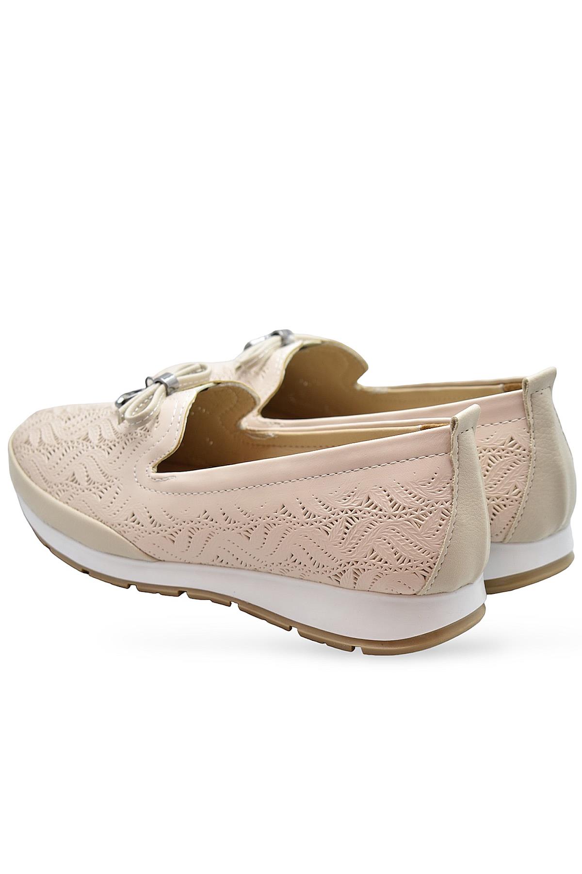 230E Rahat Ortopedik Taban Günlük Kadın Ayakkabı Babet Kadın Yazlık Ayakkabı - Görsel 6