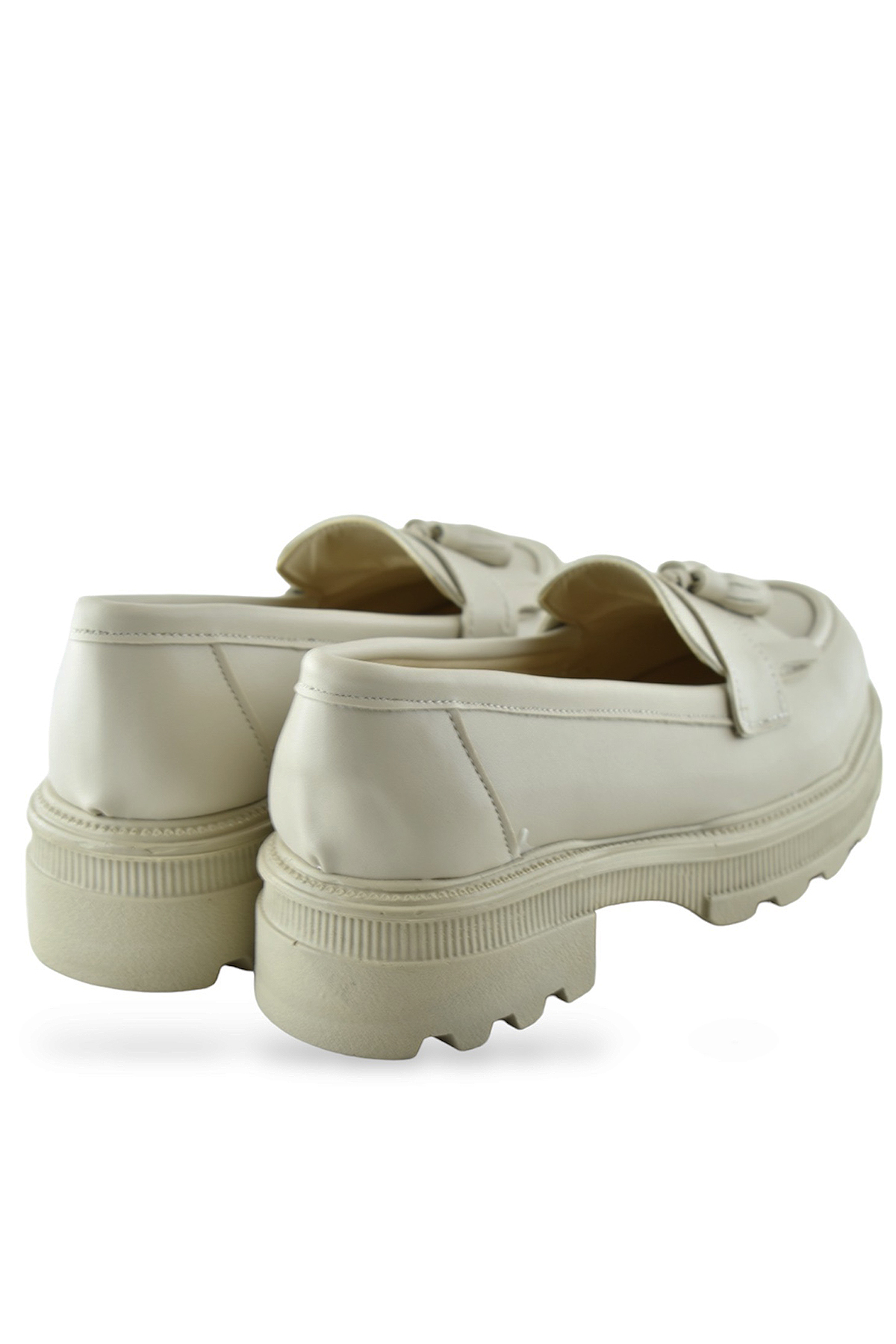 325SZ Rahat Taban Jorjik Günlük Kadın Laofer Ayakkabı Babet Kadın Ayakkabı - Görsel 4