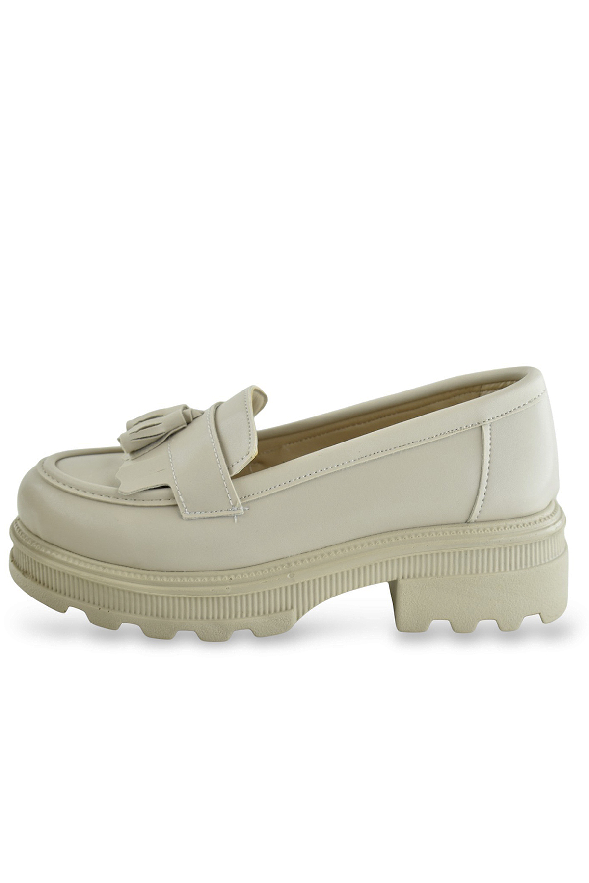 325SZ Rahat Taban Jorjik Günlük Kadın Laofer Ayakkabı Babet Kadın Ayakkabı - Görsel 6