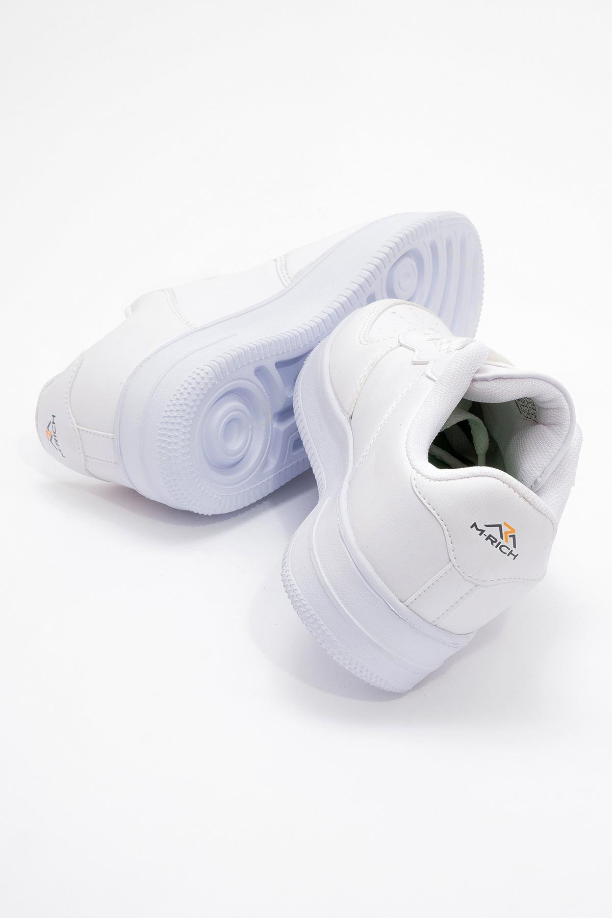 Erkek Spor Ayakkabı BEYAZ BEYAZ - Görsel 5