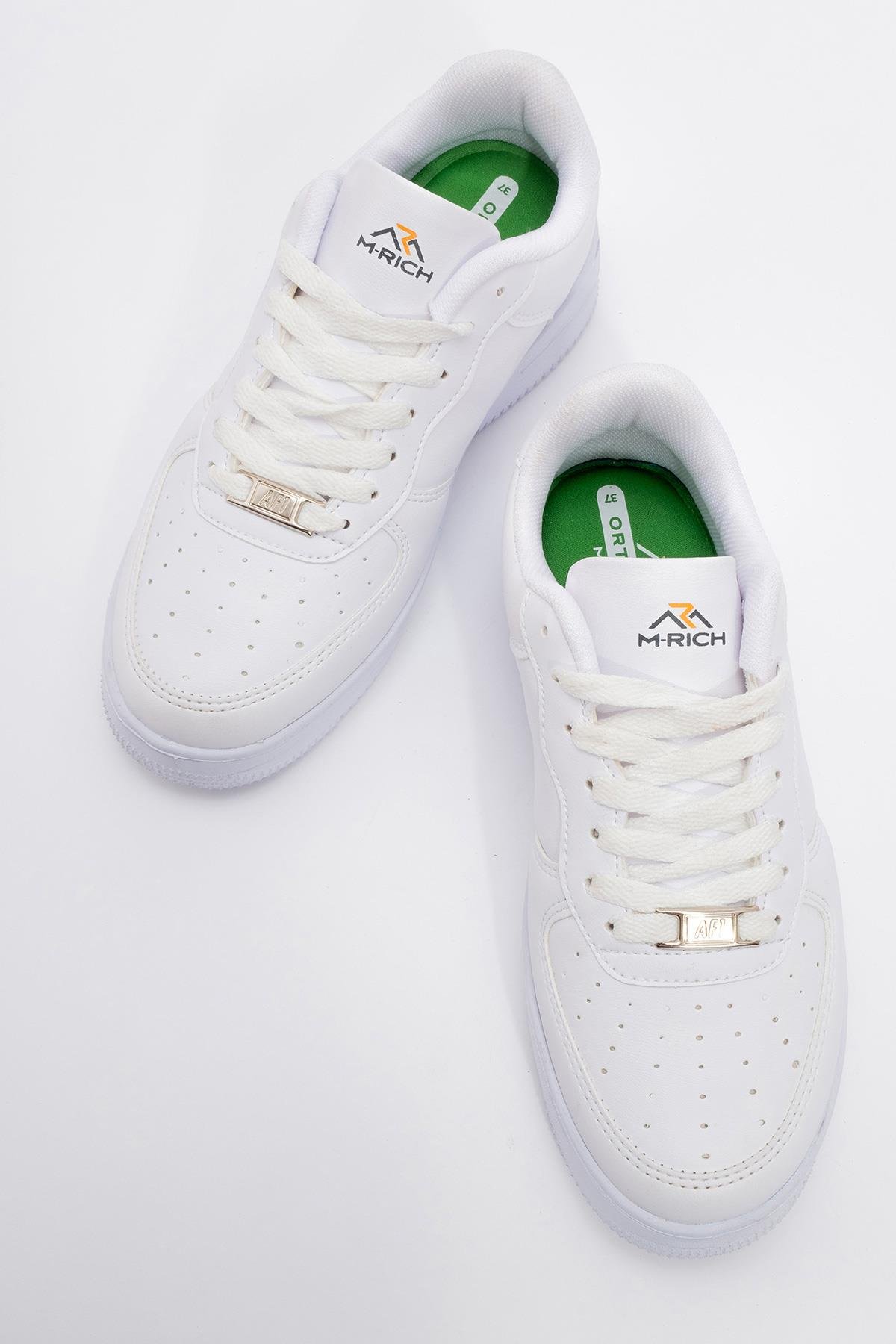 Erkek Spor Ayakkabı BEYAZ BEYAZ - Görsel 6