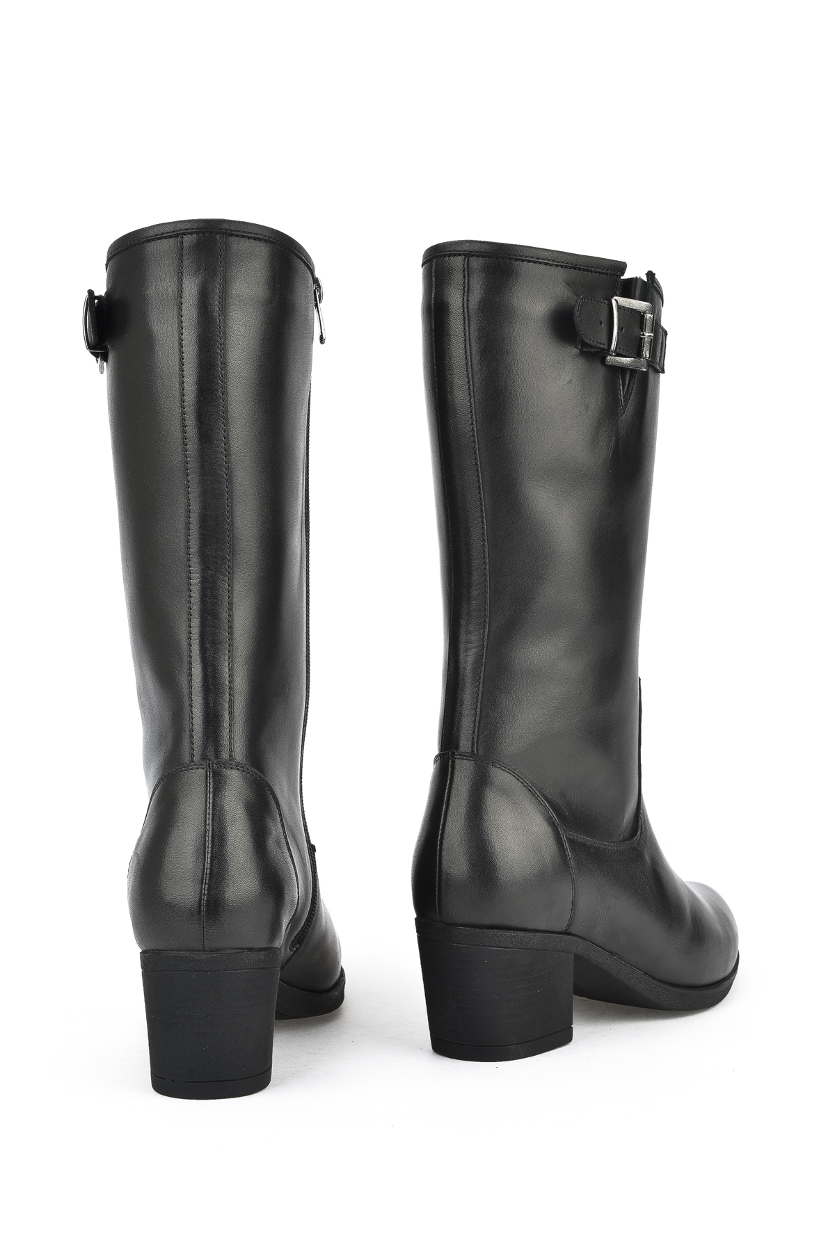 Kadın Hakiki Deri Çizme 14319Z88082 Siyah - Görsel 4