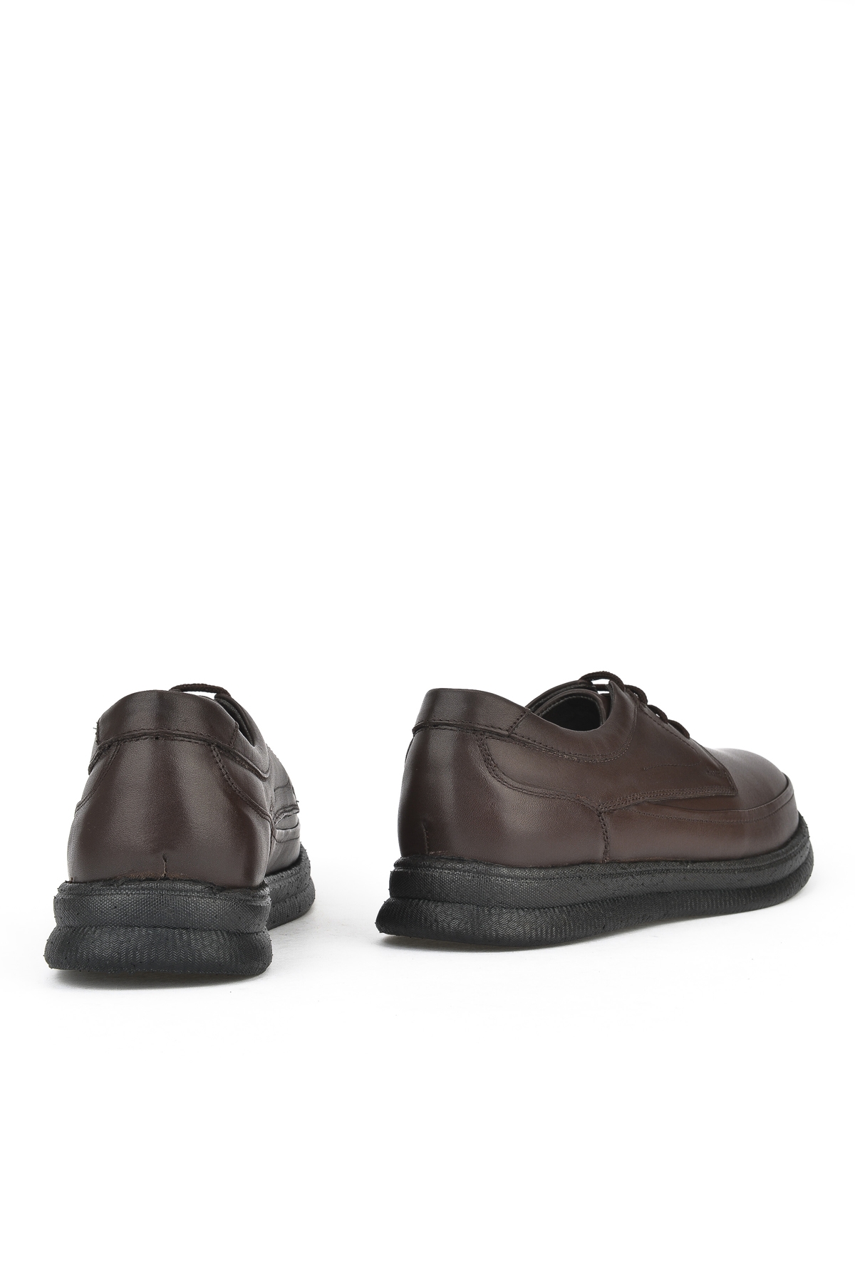 Erkek Hakiki Deri Konfor Ayakkabı 14310ZCL04 Kahve - Görsel 4