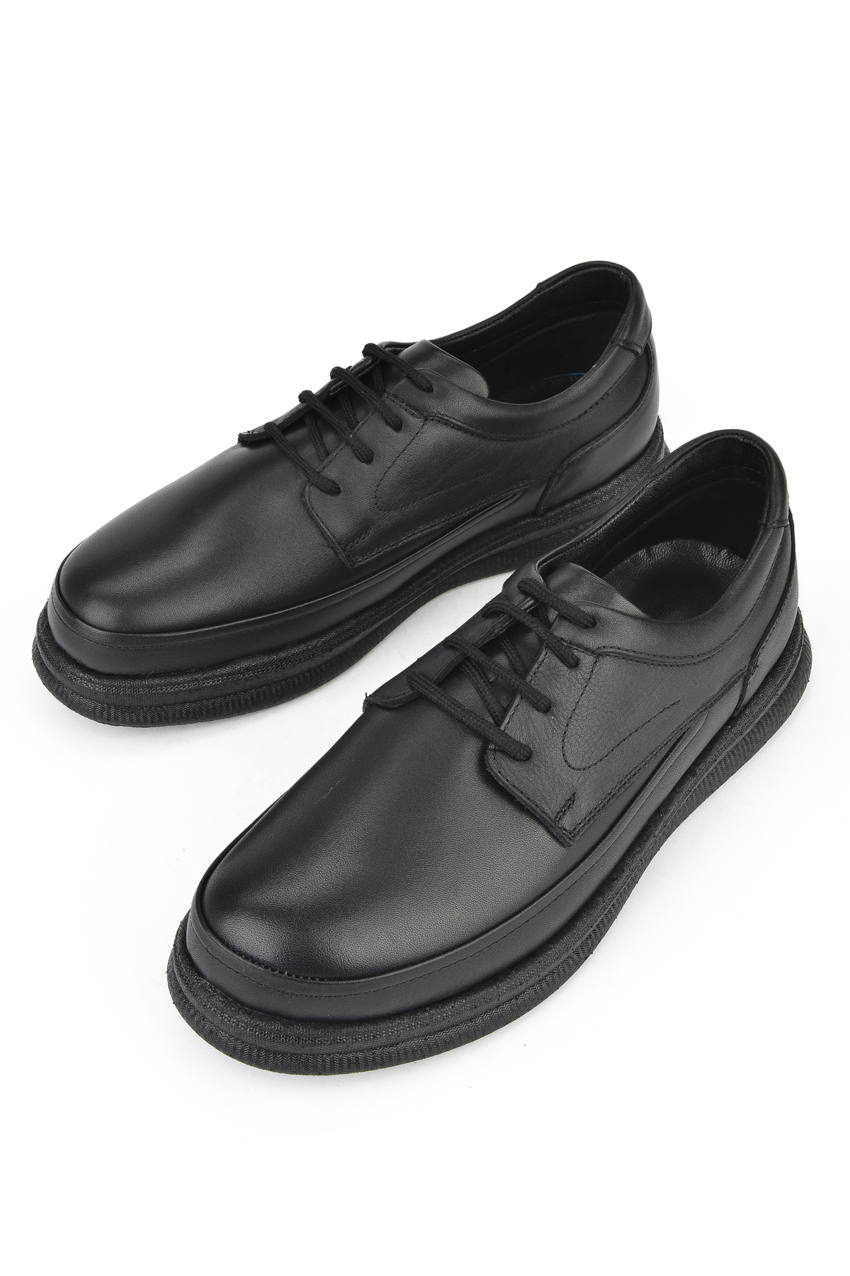 Erkek Hakiki Deri Konfor Ayakkabı 14310ZCL04 Siyah - Görsel 6