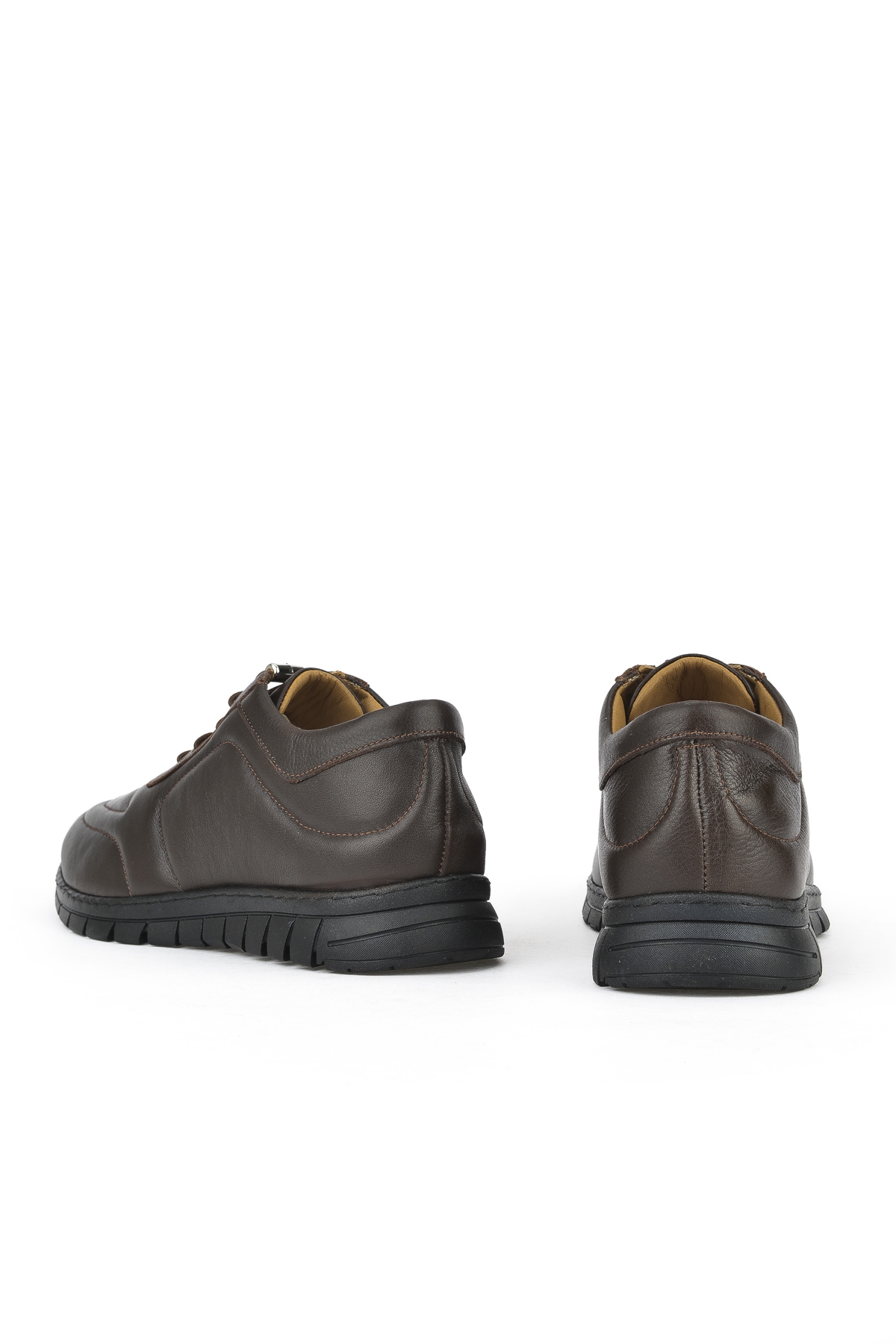 Kadın Hakiki Deri Sneaker 143992ZSP200 Kahve - Görsel 4