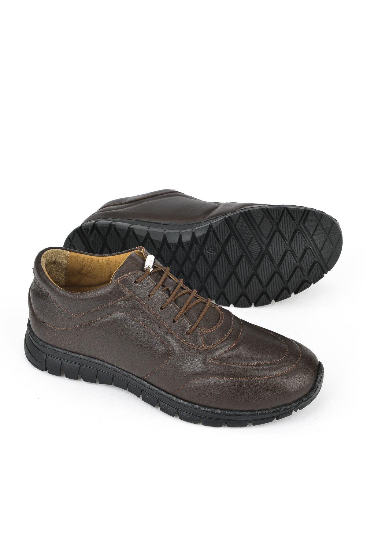 Kadın Hakiki Deri Sneaker 143992ZSP200 Kahve - Görsel 5