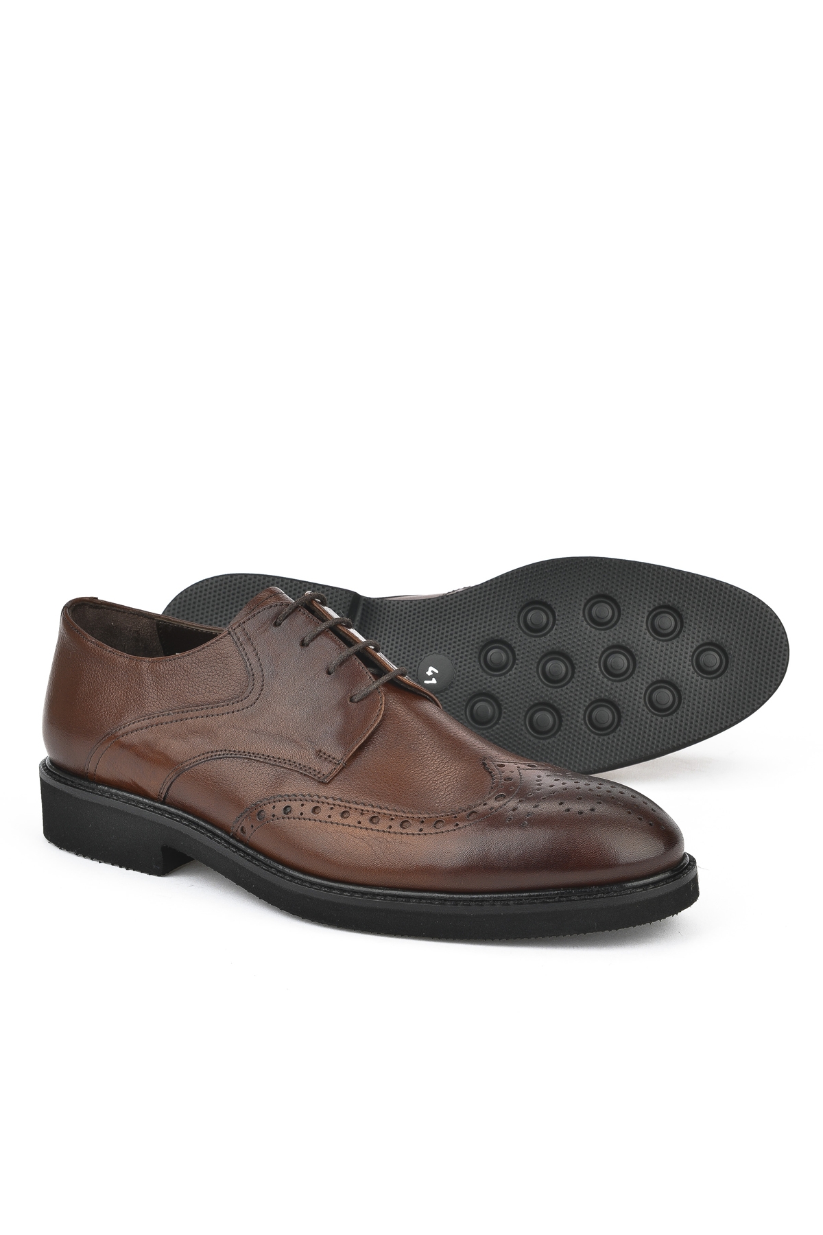 Erkek Hakiki Deri Ayakkabı 143145Z6252 Taba - Görsel 5