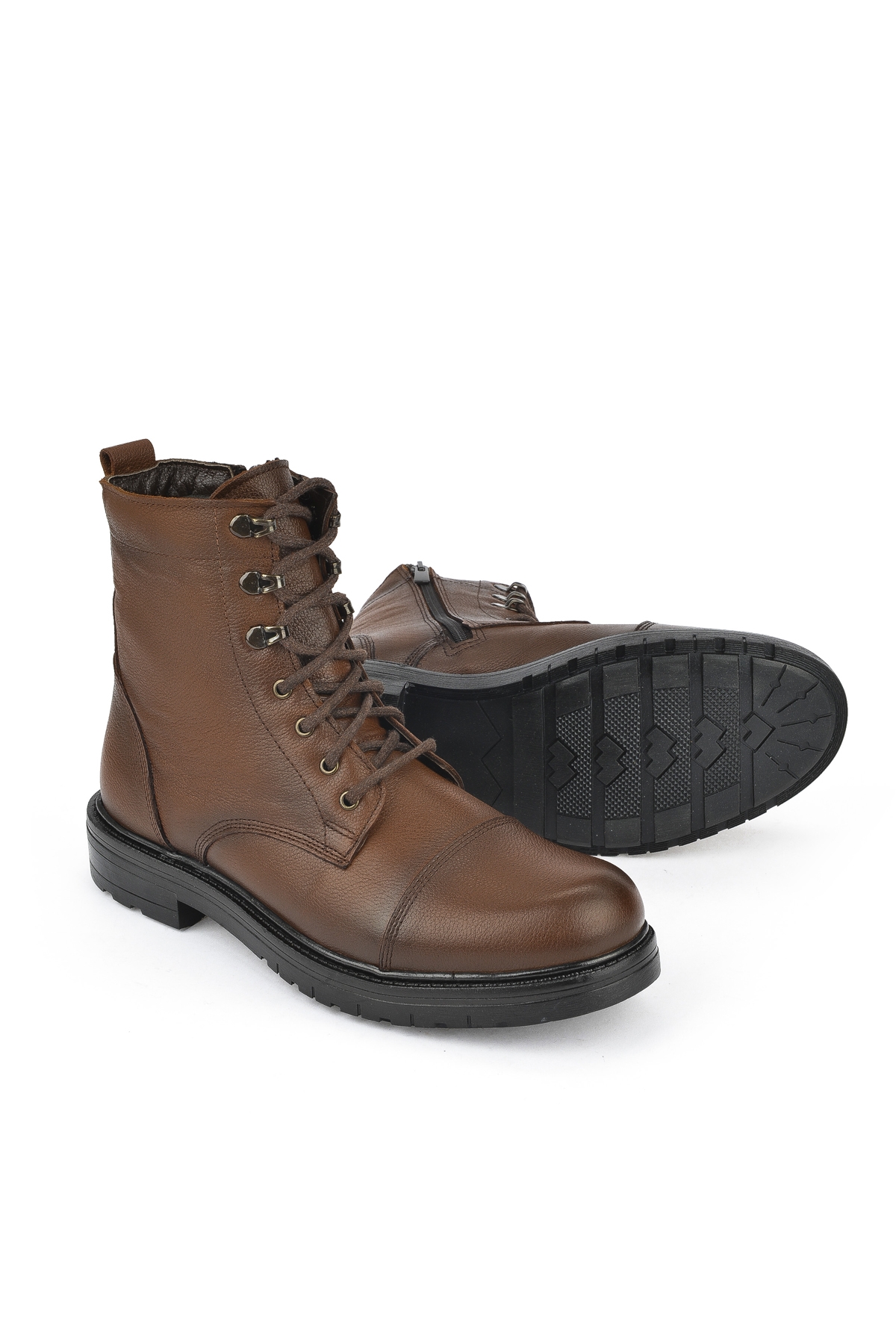 Erkek Hakiki Deri Bot 1431040ZK1800 Taba - Görsel 5