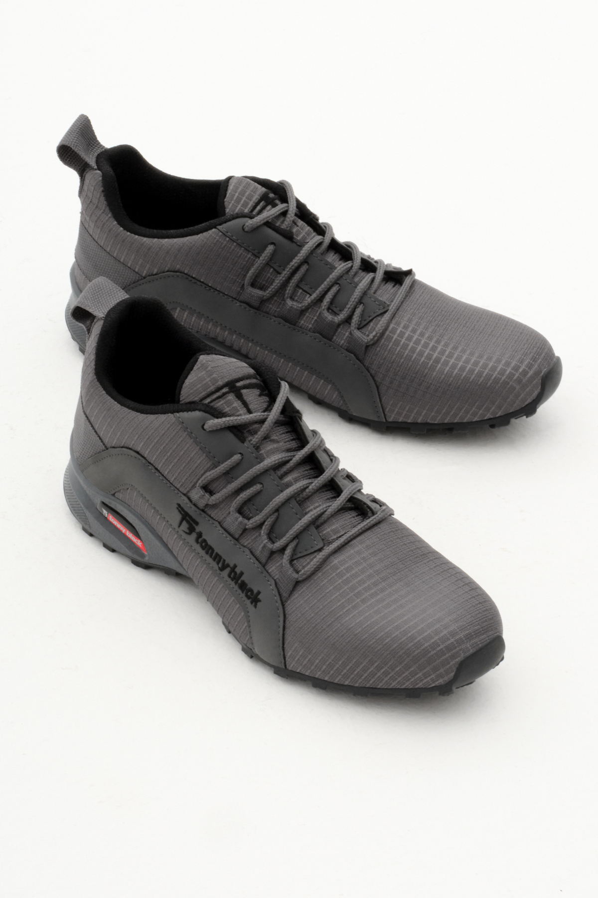 Unisex Füme Rahat Kalıp Termo Taban Bağcıklı Sneaker - Görsel 4