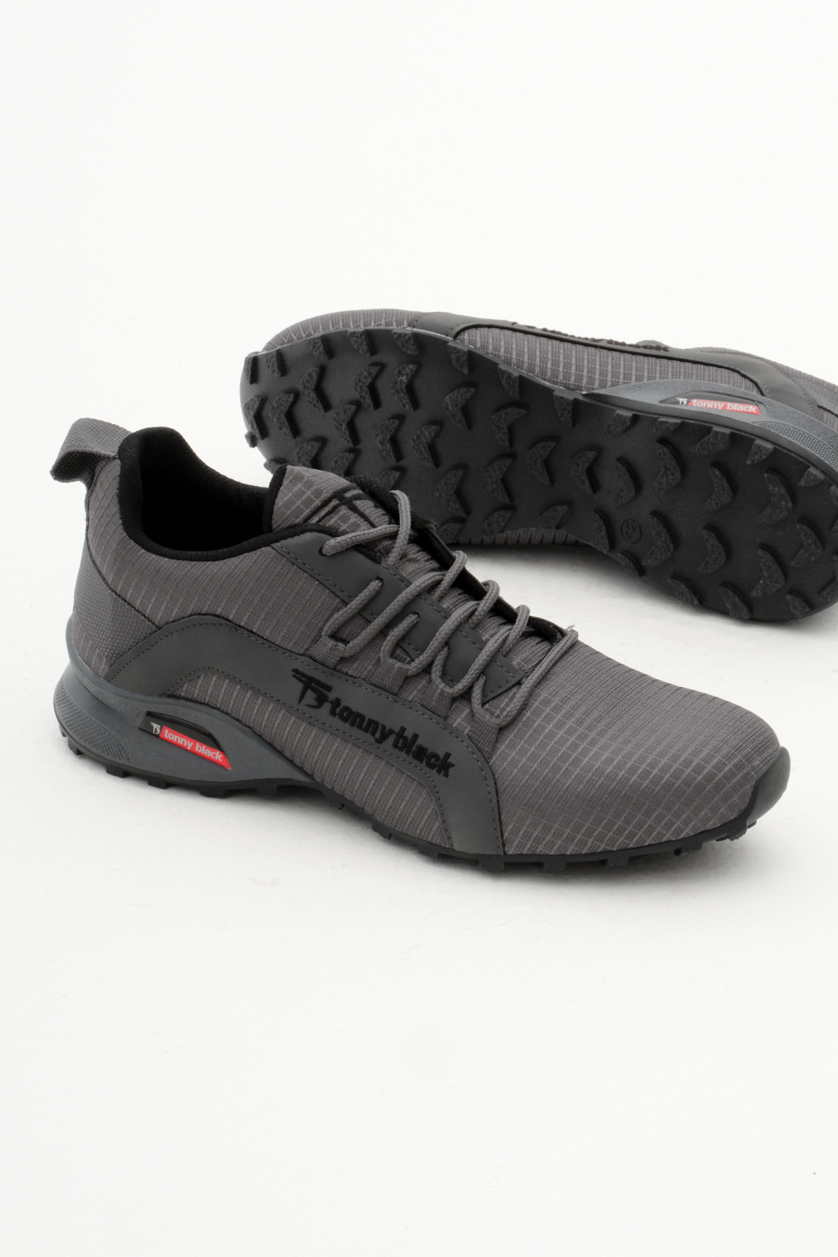 Unisex Füme Rahat Kalıp Termo Taban Bağcıklı Sneaker - Görsel 5