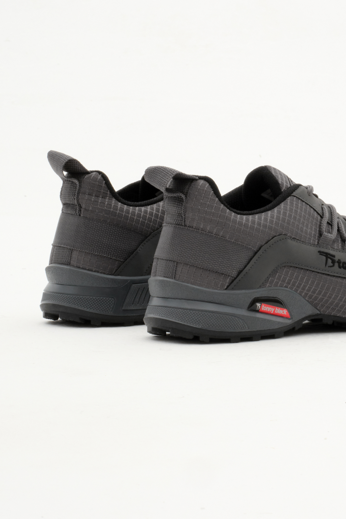 Unisex Füme Rahat Kalıp Termo Taban Bağcıklı Sneaker - Görsel 6