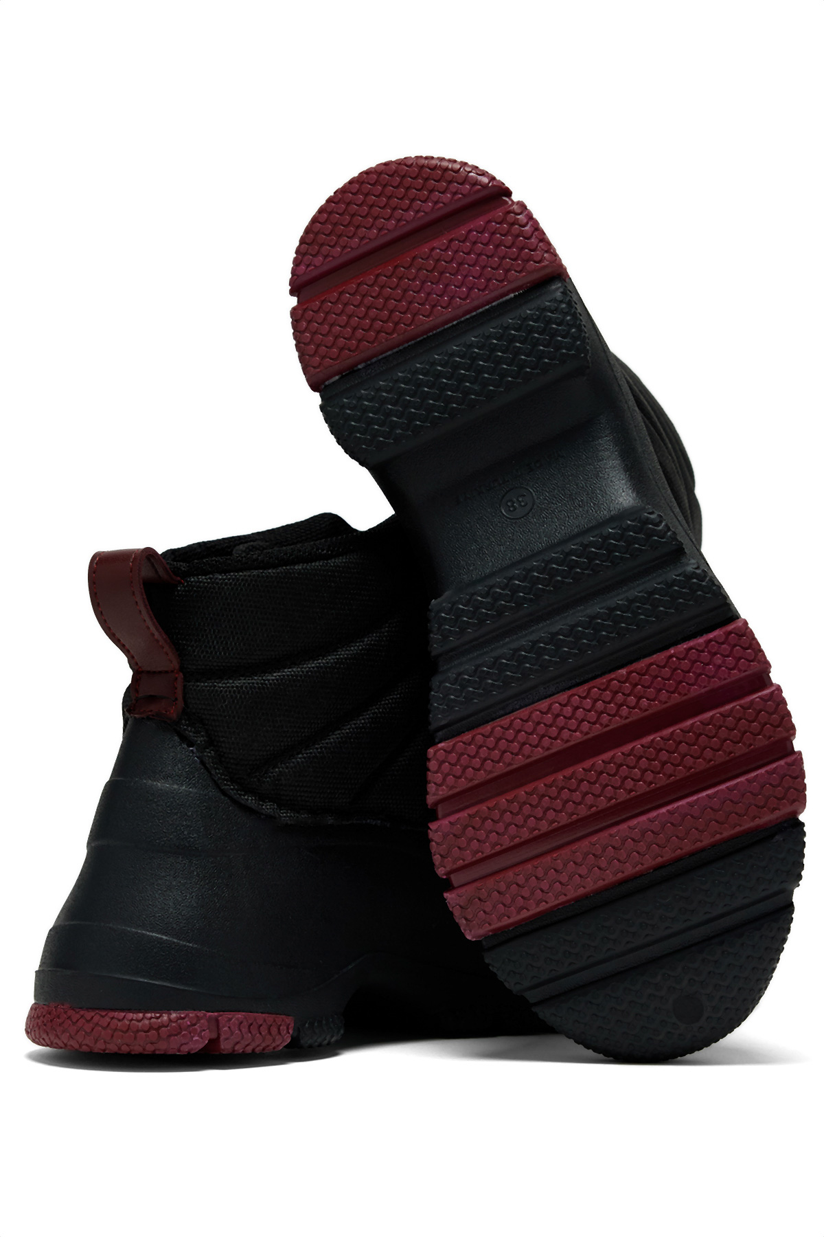 Kadın Siyah Rahat Kalıp Fermuarlı Bot - Görsel 4