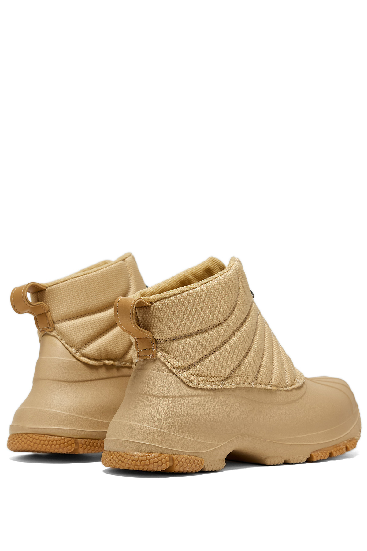 Kadın Bej Rahat Kalıp Fermuarlı Bot - Görsel 4
