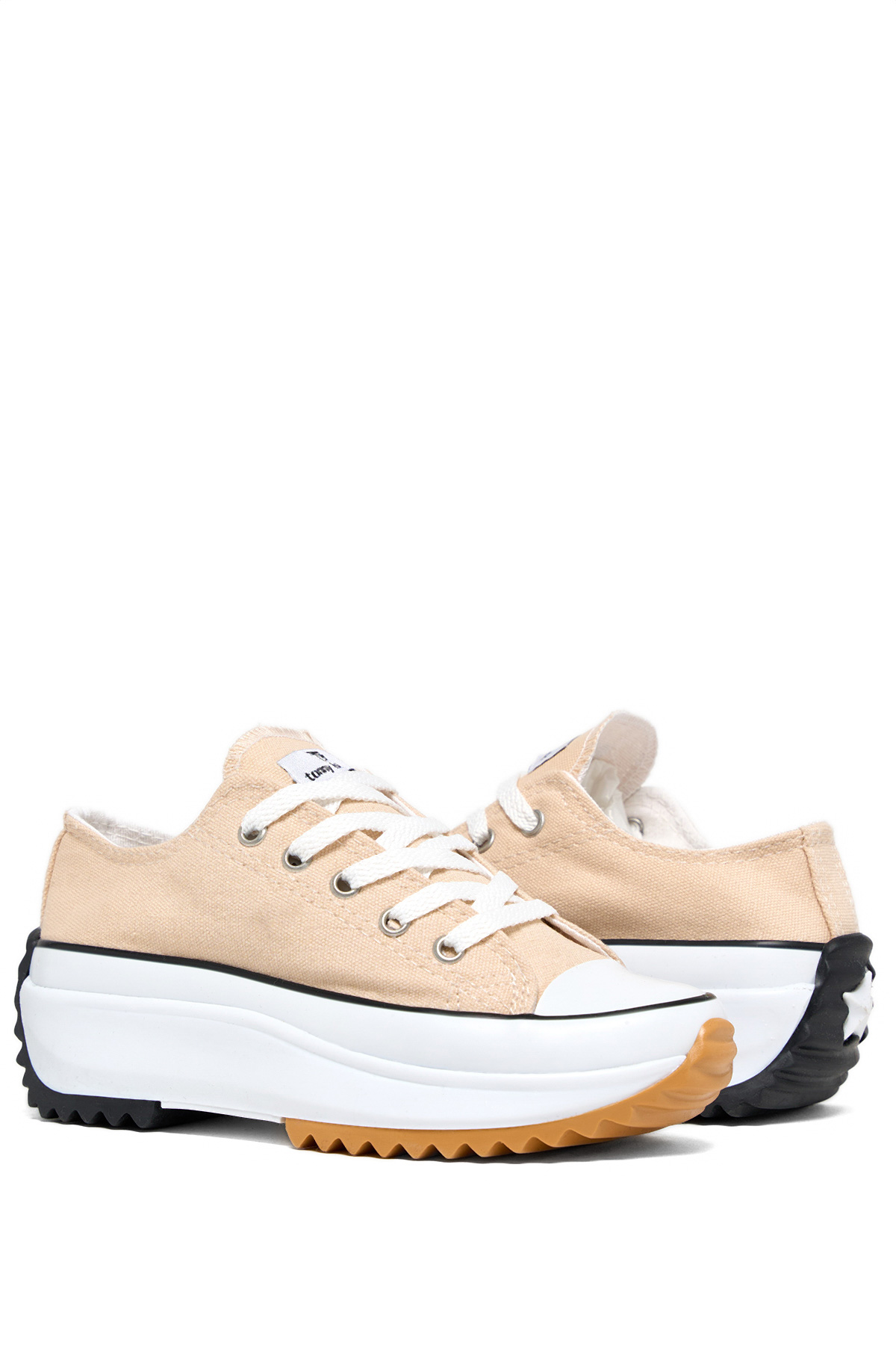 Çocuk Unisex Bej Rahat Kalıp Sneaker - Görsel 3