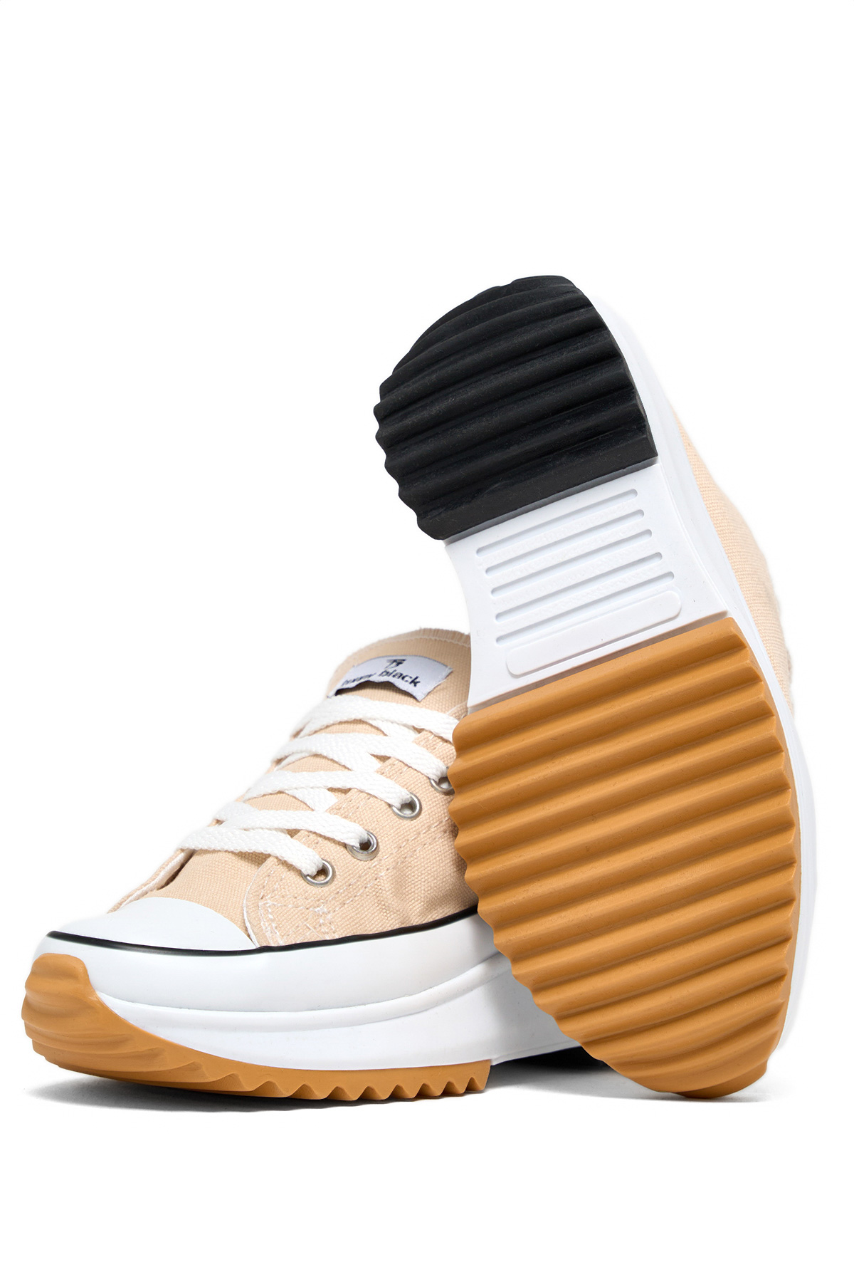 Çocuk Unisex Bej Rahat Kalıp Sneaker - Görsel 5