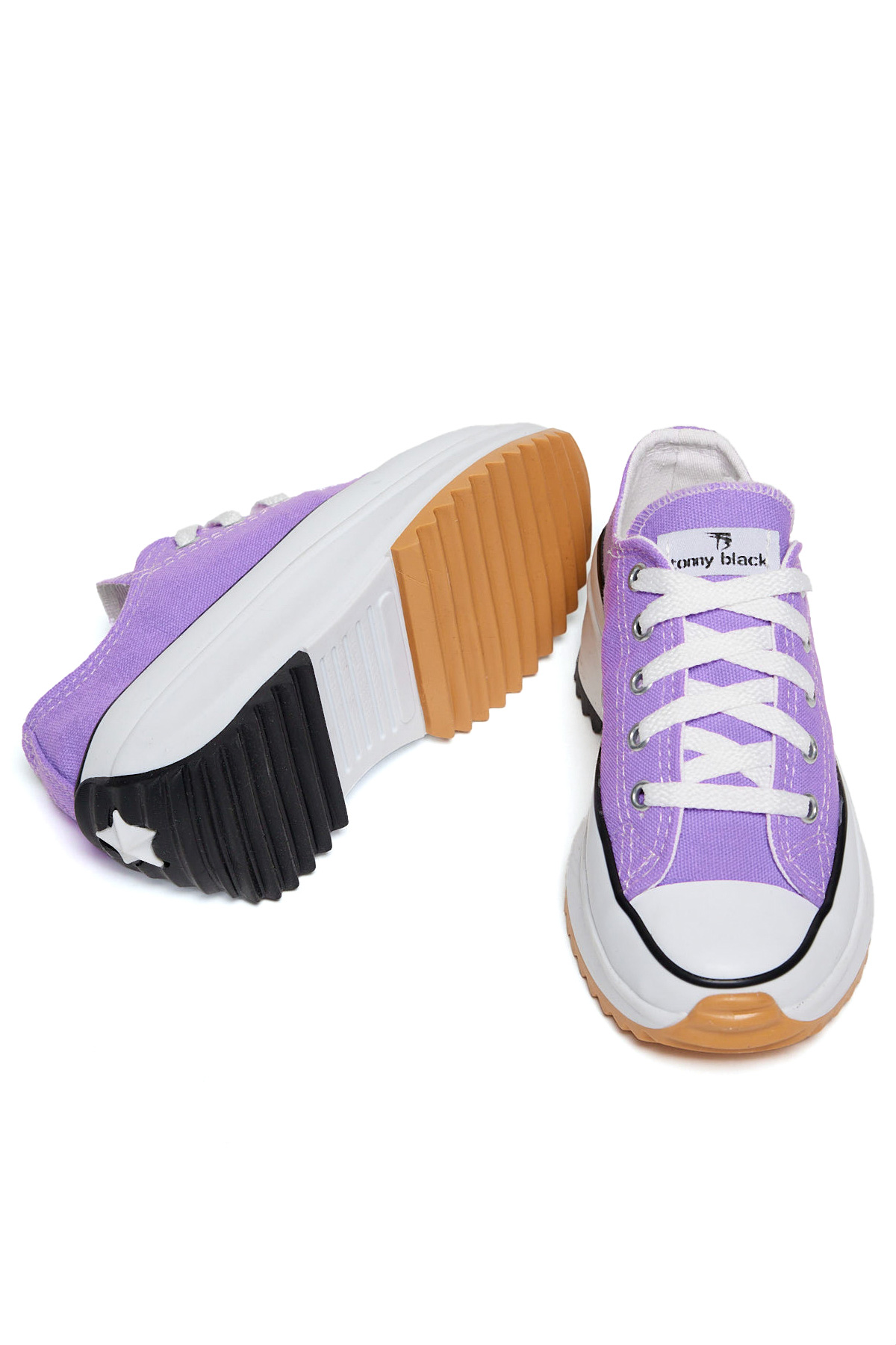 Çocuk Unisex Lila Rahat Kalıp Sneaker - Görsel 5