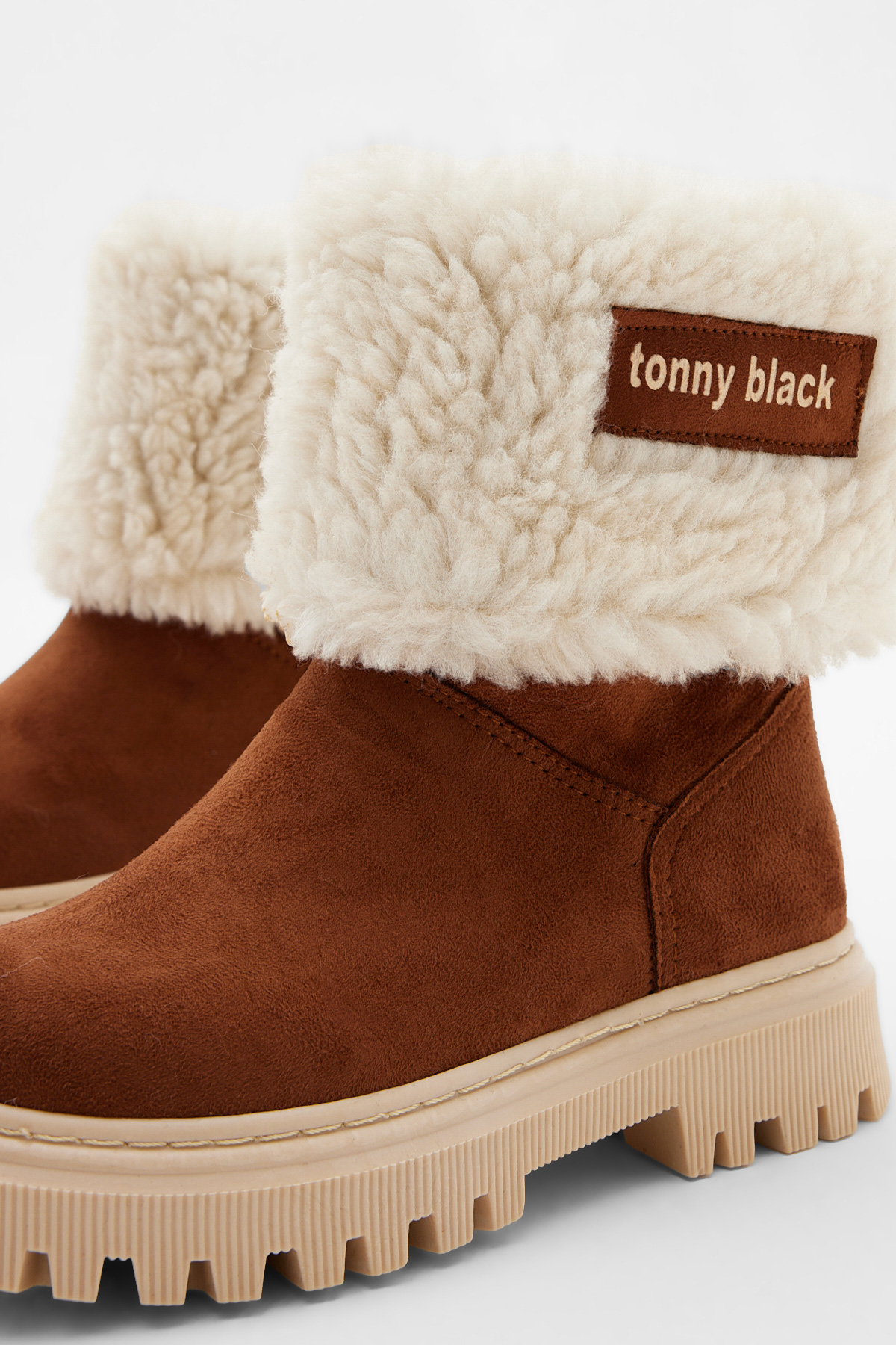 Kız Çocuk Taba Süet İçi Kürklü Bot - Görsel 6