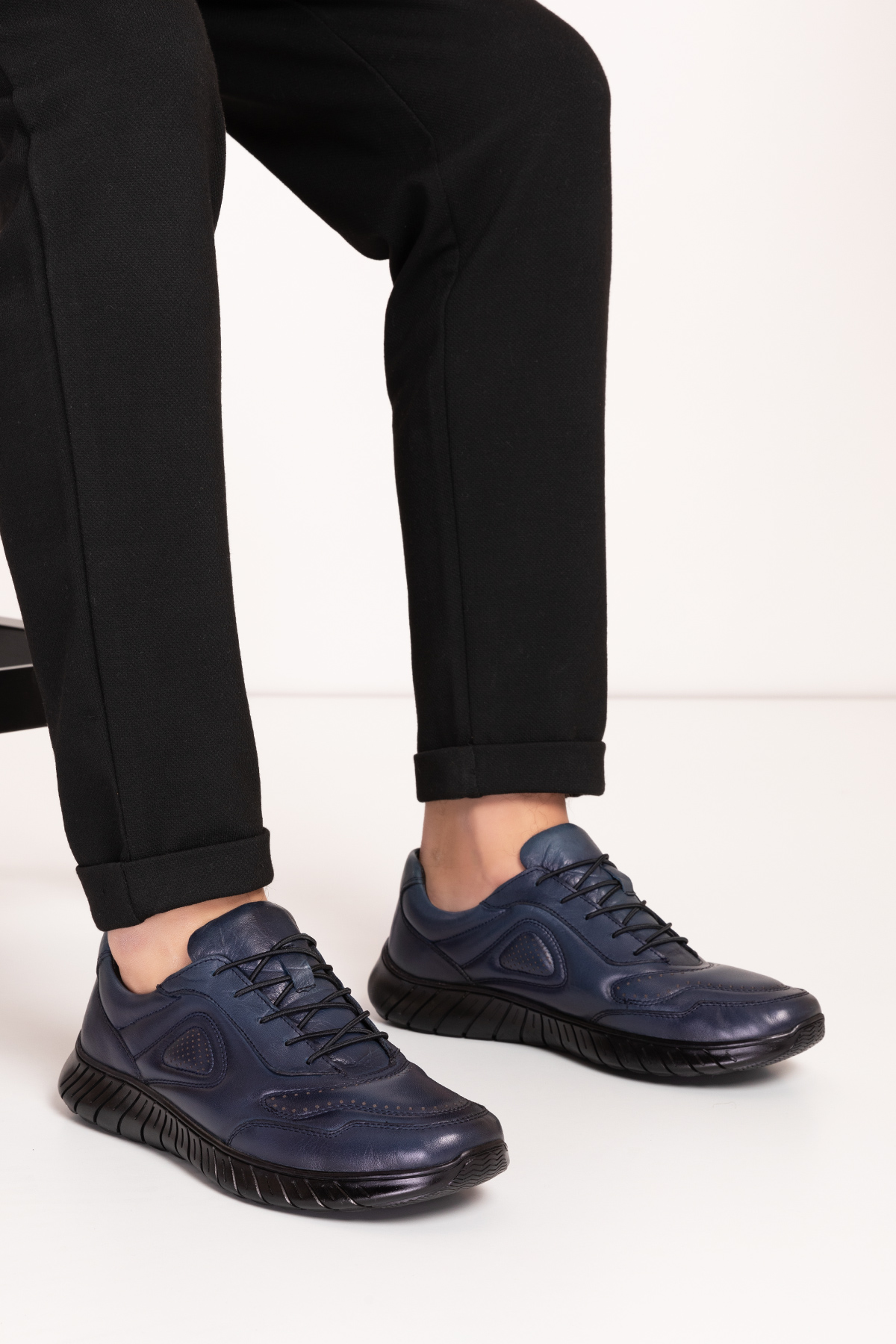 Gondol Erkek Hakiki Deri Hafif Esnek Kaymaz Taban Ayakkabı af.2500 - Görsel 7