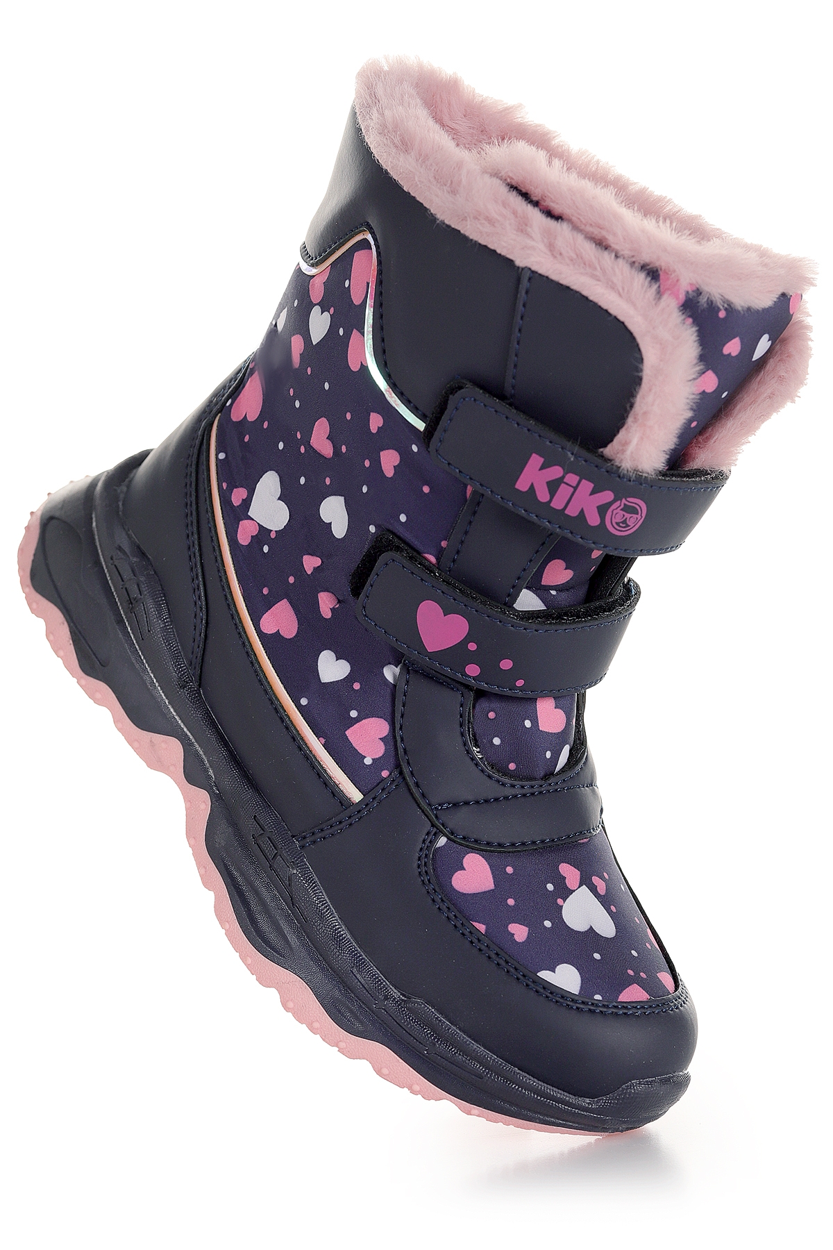 Kartanesi Cırtlı Kız Çocuk Kar Bot Soğuk Suya Dayanıklı Lacivert - Görsel 4