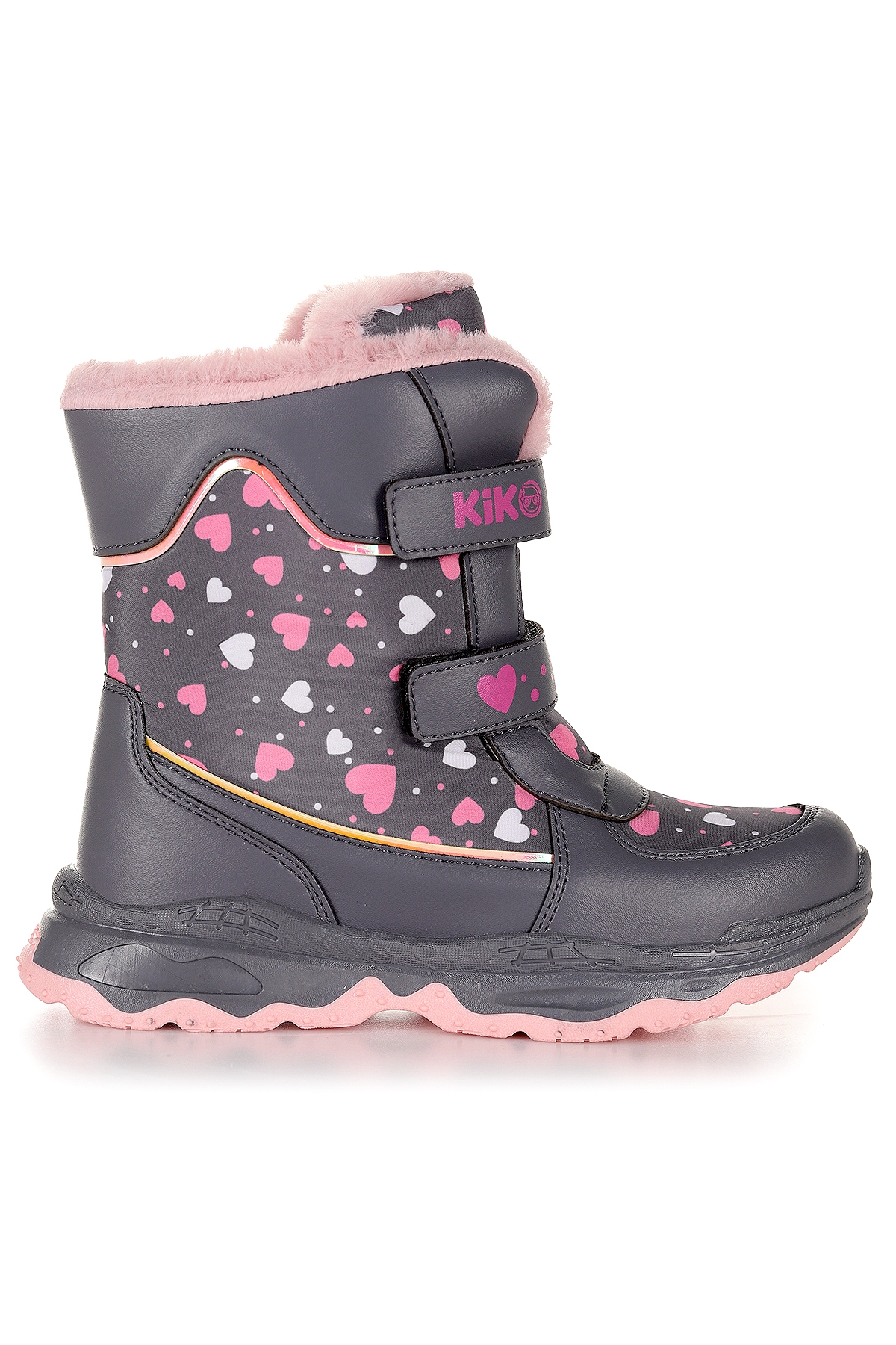 Kartanesi Cırtlı Kız Çocuk Kar Bot Soğuk Suya Dayanıklı Füme - Görsel 4