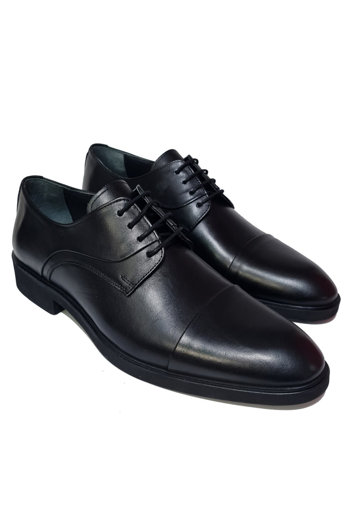 Bağlı Burun Kısmı Kat Deri Model Kauçuk Taban Kundura BC-391-K - Görsel 4