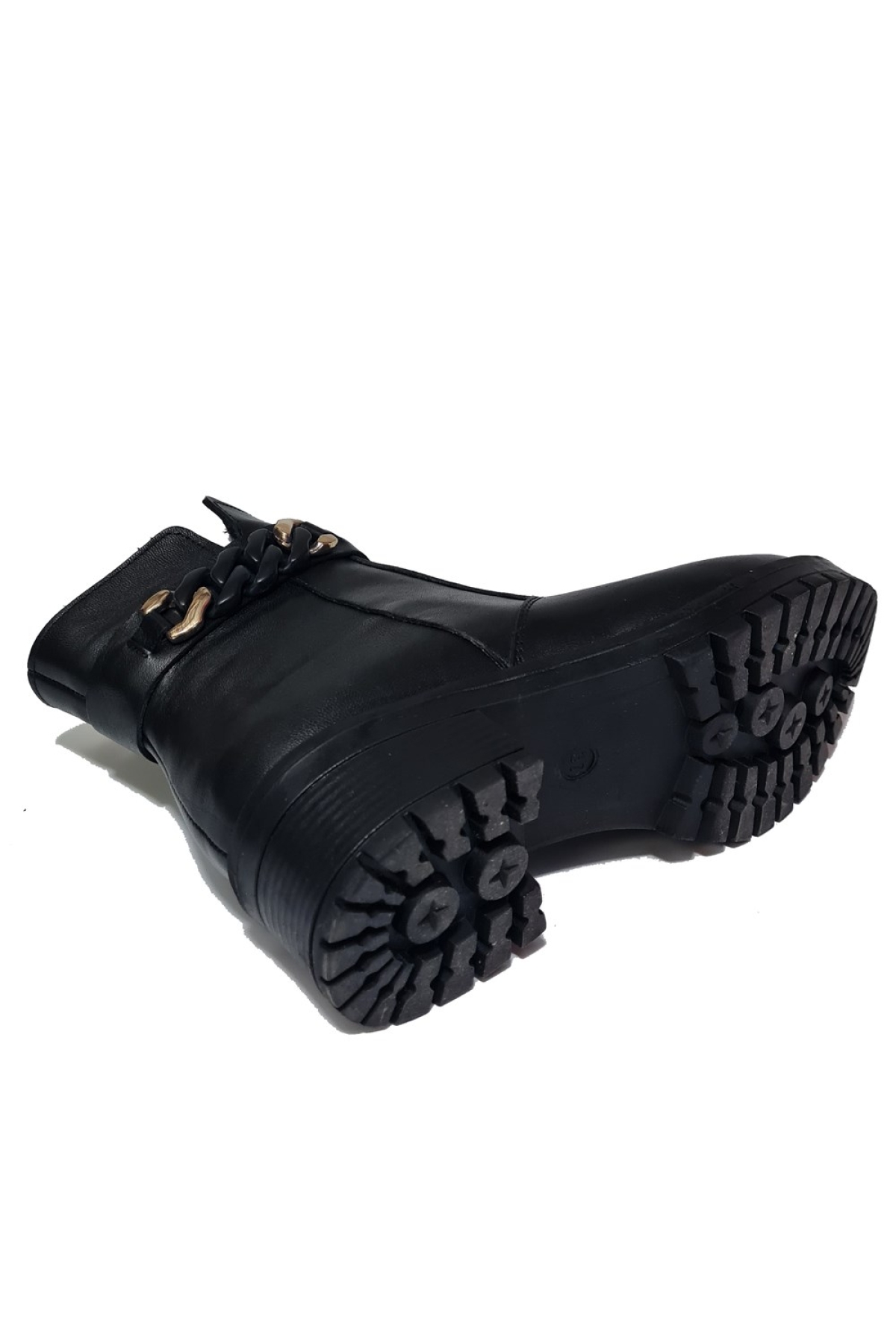 Deri Tokalı İçi Kürklü Kadın Bot Marka-855 - Görsel 5