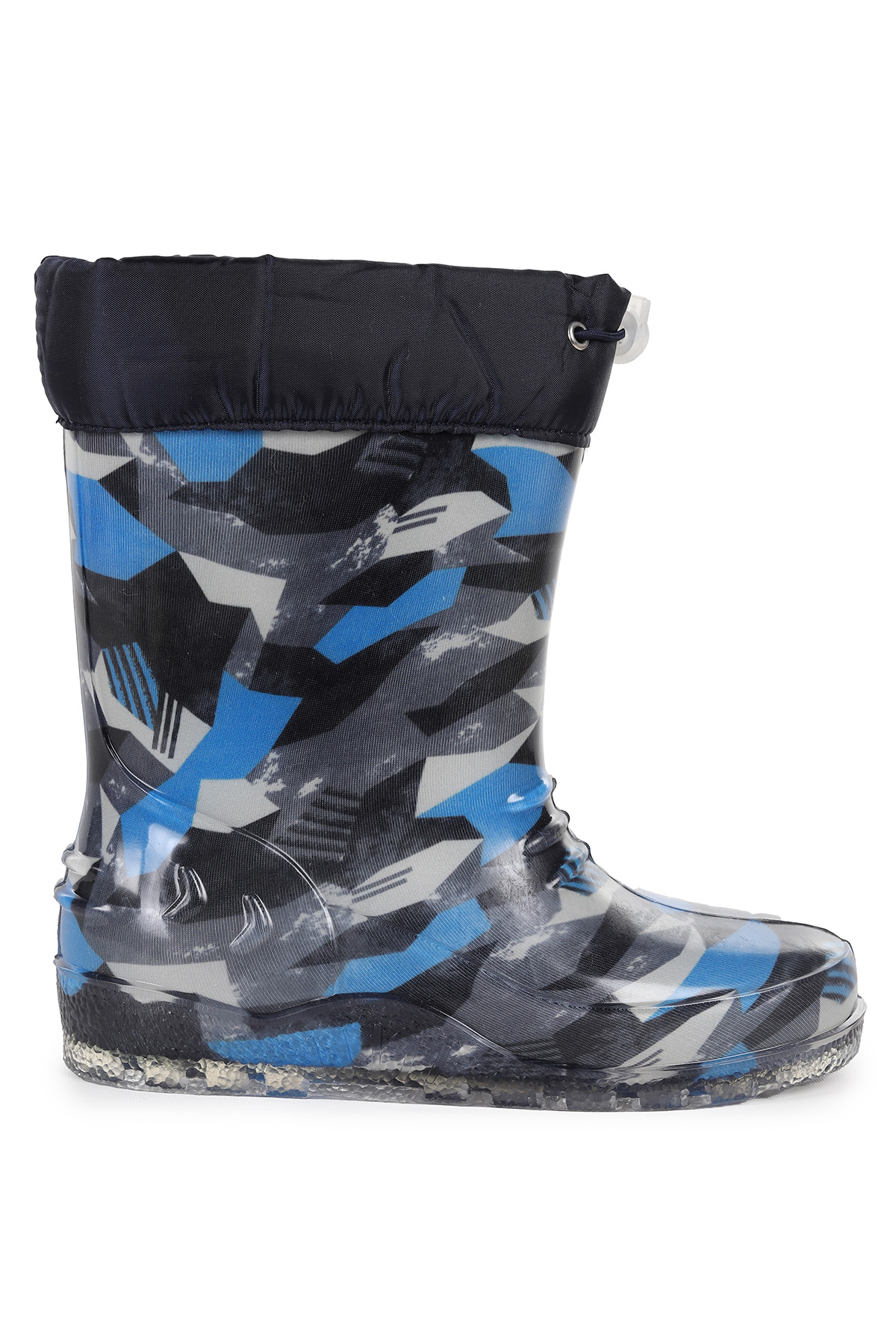 Kiko Kids Kiko Kids Savana Su Geçirmez Erkek Çocuk Yağmur Çizmesi Mavi - Siyah Bot | Flo Mavi - 4. görsel