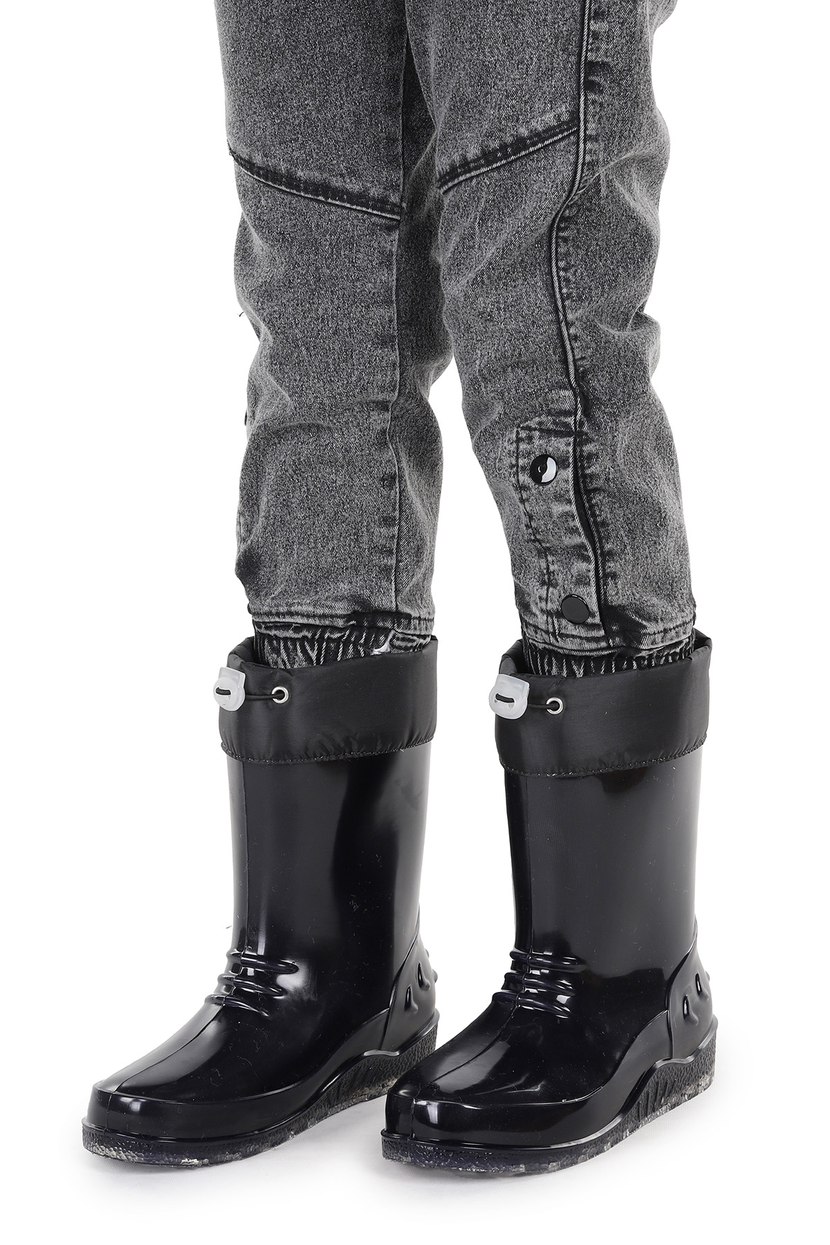 Savana Su Geçirmez Erkek Çocuk Yağmur Çizmesi Siyah - Görsel 4